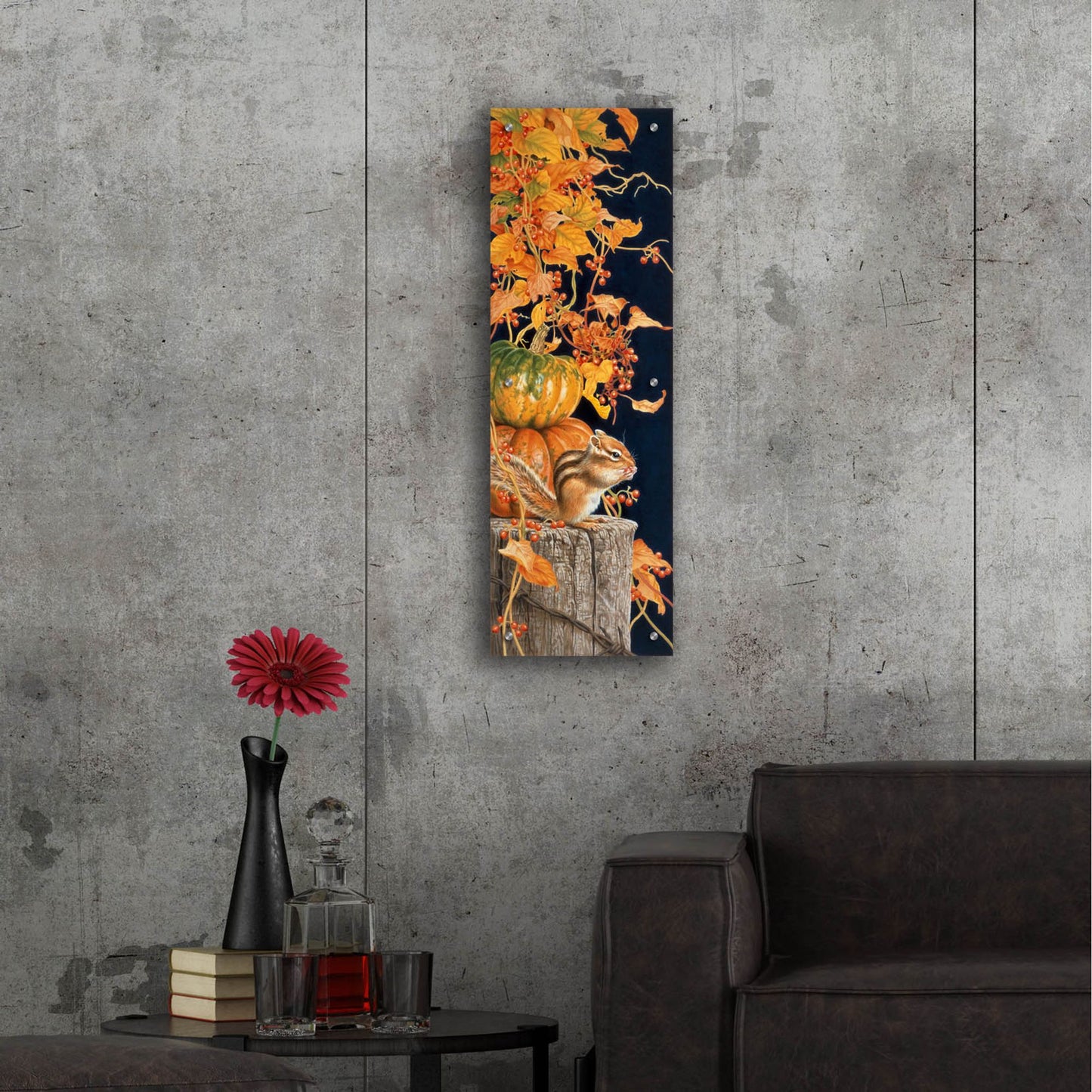 Epic Art 'Autumn Present' by Joh Naito, Acrylic Glass Wall Art,12x36