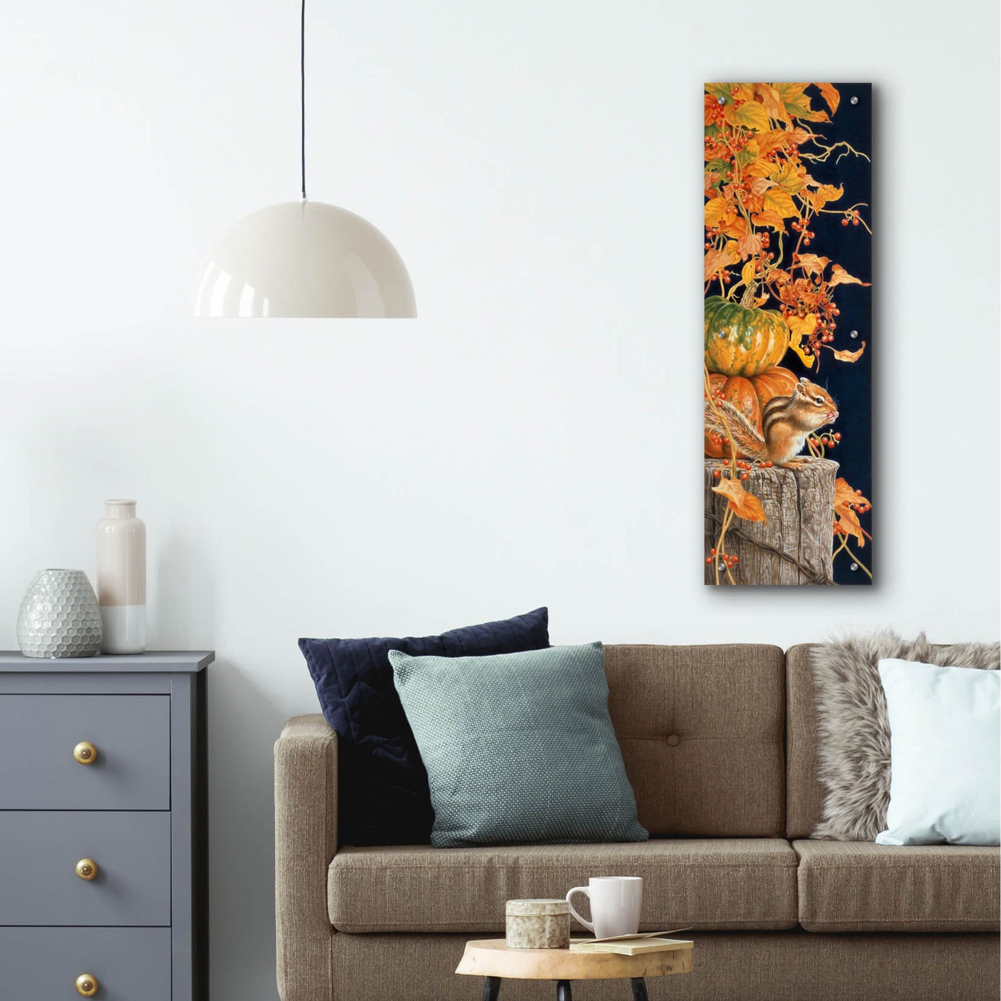 Epic Art 'Autumn Present' by Joh Naito, Acrylic Glass Wall Art,12x36