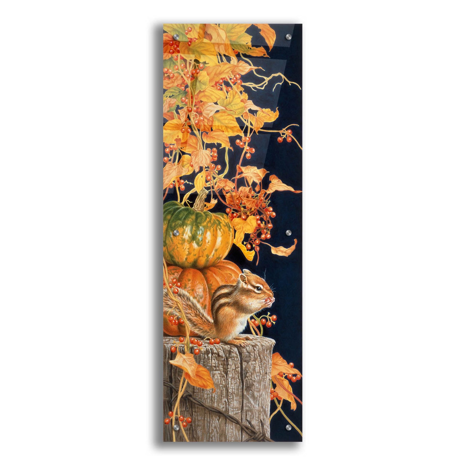 Epic Art 'Autumn Present' by Joh Naito, Acrylic Glass Wall Art,12x36