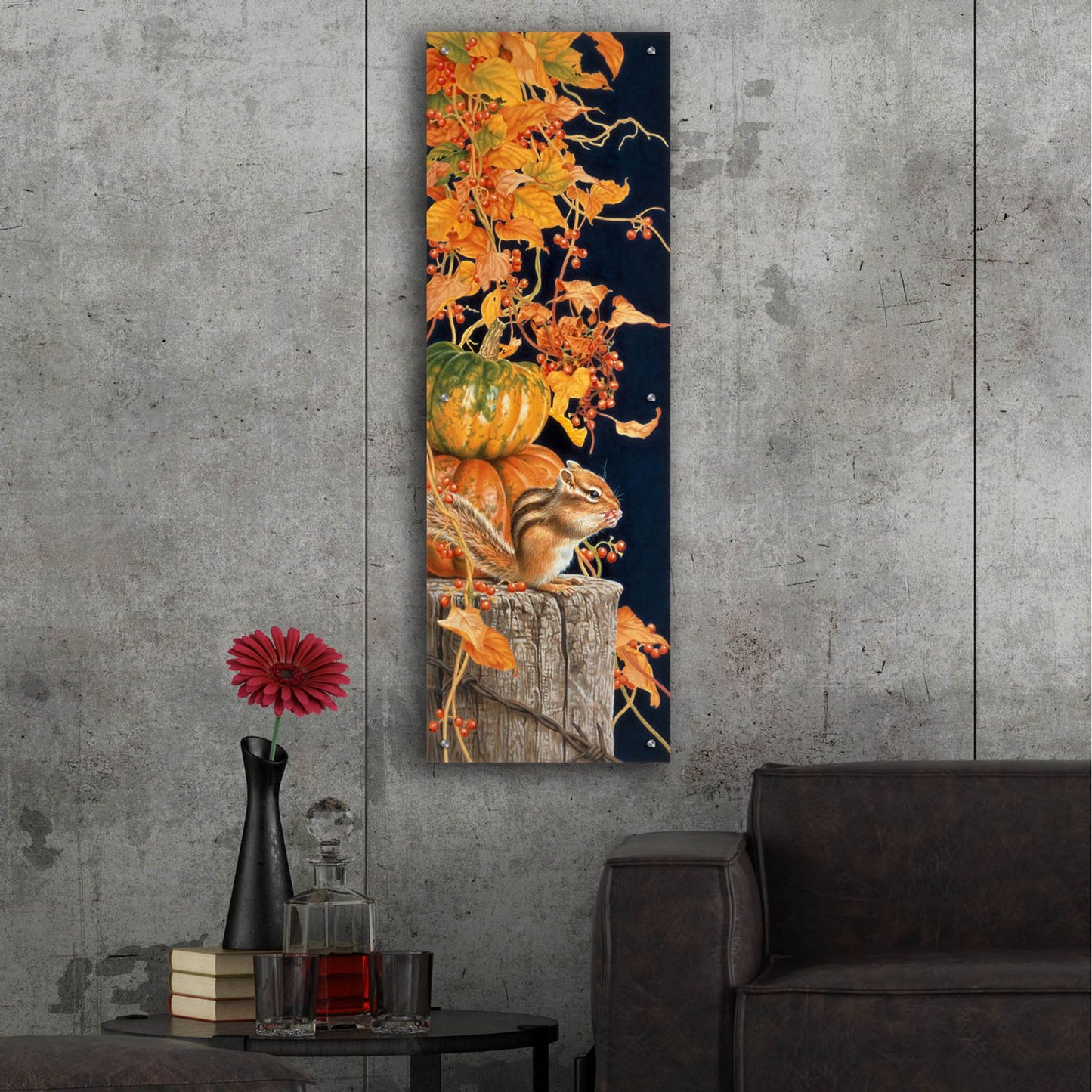 Epic Art 'Autumn Present' by Joh Naito, Acrylic Glass Wall Art,16x48