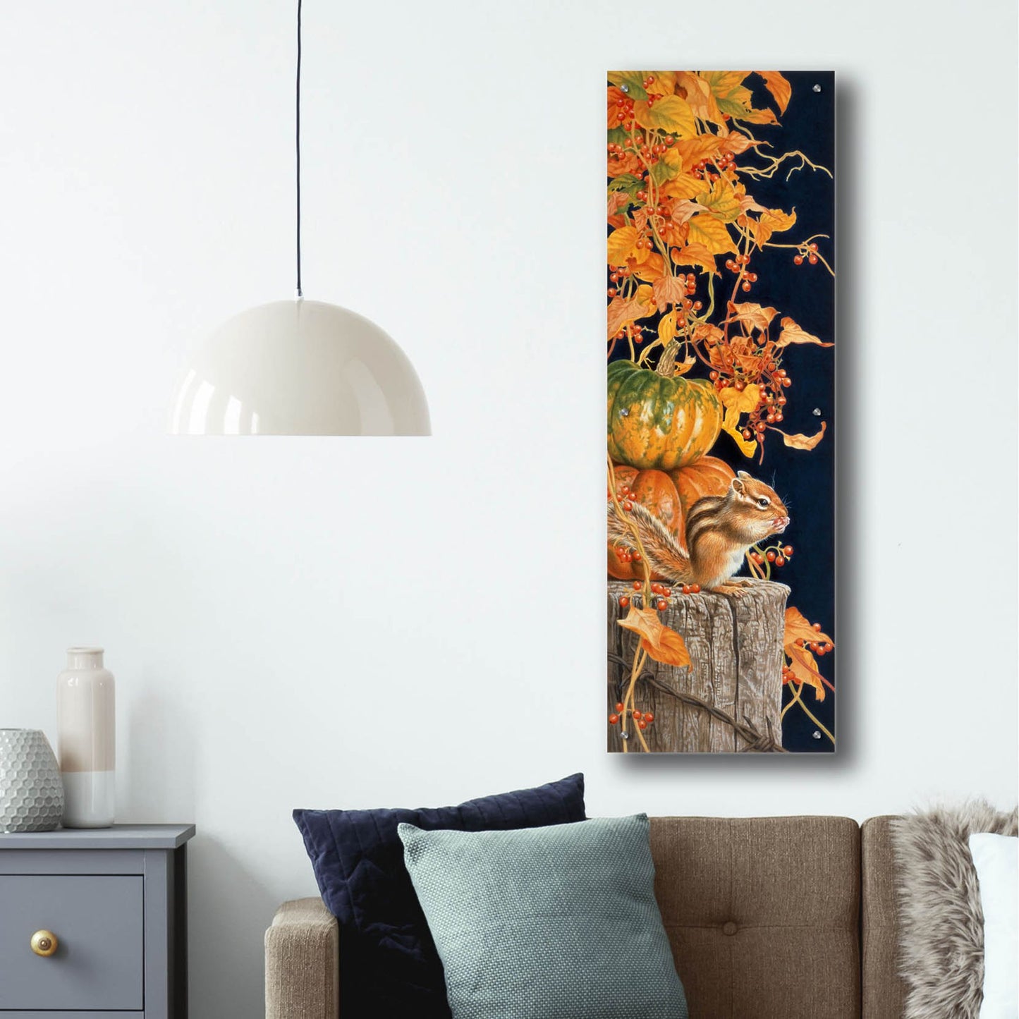 Epic Art 'Autumn Present' by Joh Naito, Acrylic Glass Wall Art,16x48