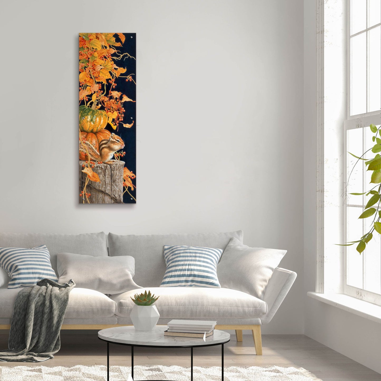 Epic Art 'Autumn Present' by Joh Naito, Acrylic Glass Wall Art,16x48