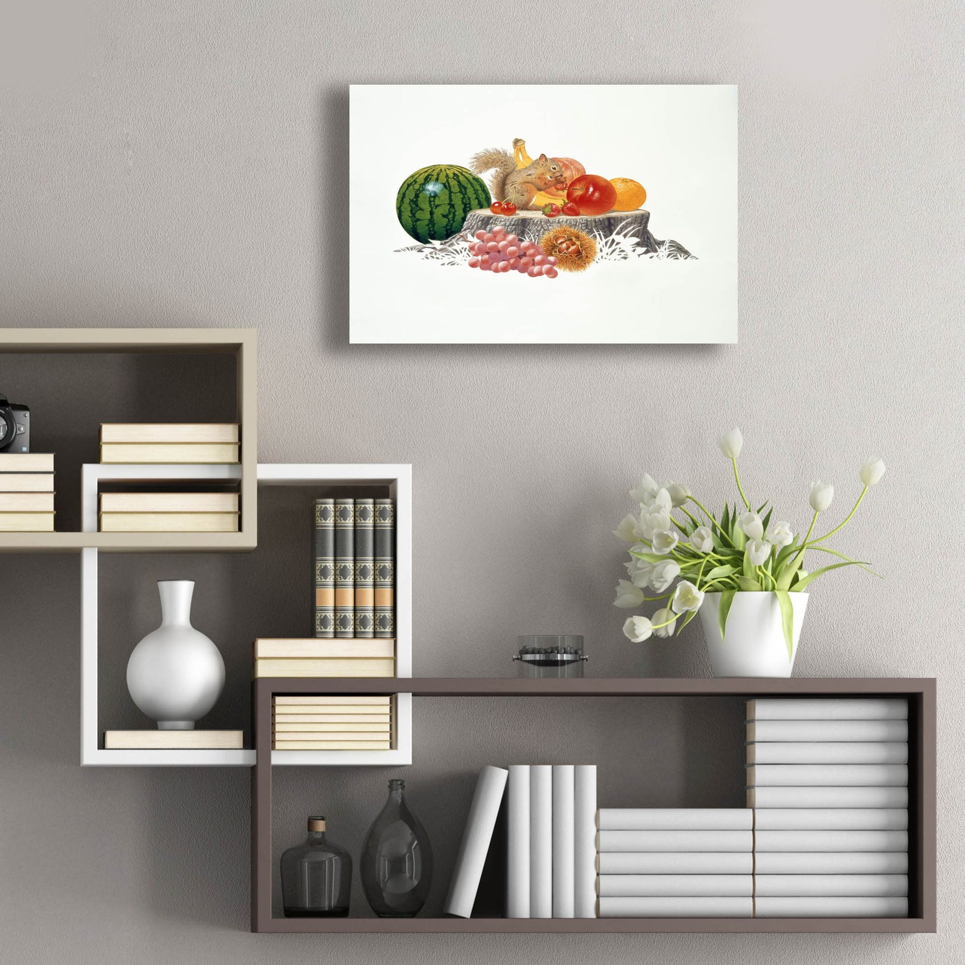 Epic Art 'Fruits Fiesta' by Joh Naito, Acrylic Glass Wall Art,24x16