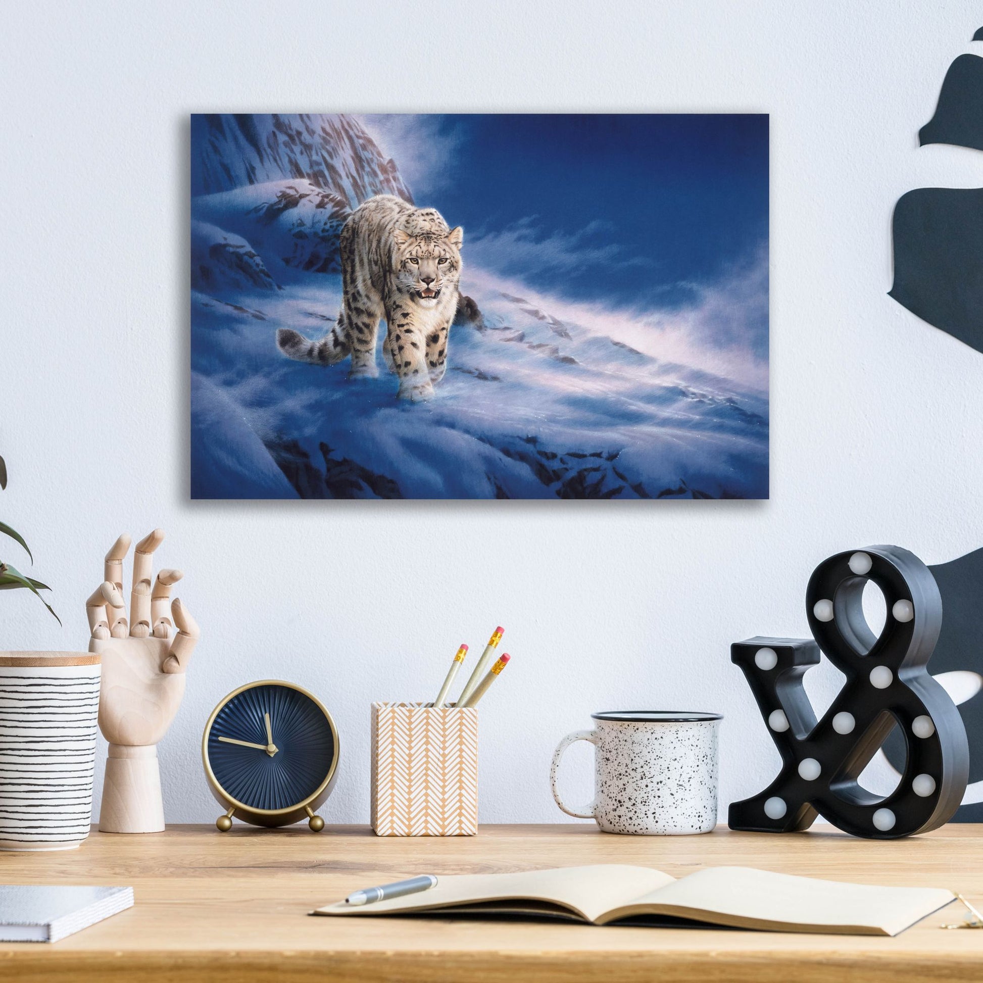 Epic Art 'In Snowstorm' by Joh Naito, Acrylic Glass Wall Art,16x12