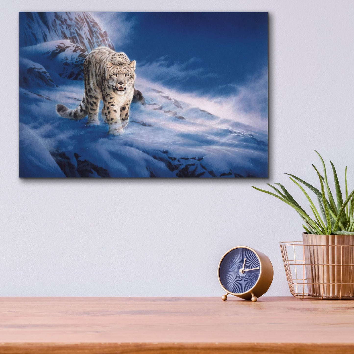 Epic Art 'In Snowstorm' by Joh Naito, Acrylic Glass Wall Art,16x12