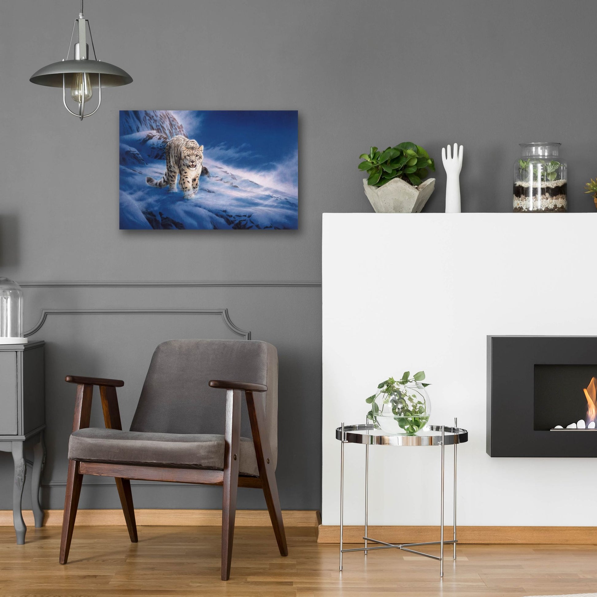 Epic Art 'In Snowstorm' by Joh Naito, Acrylic Glass Wall Art,24x16