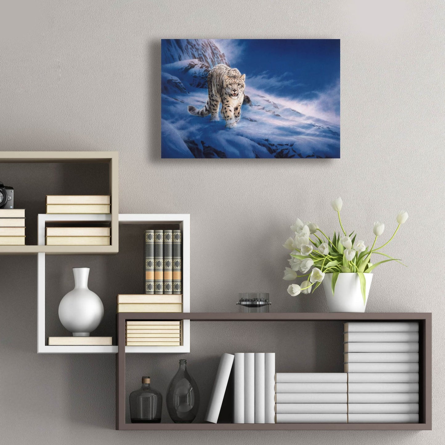 Epic Art 'In Snowstorm' by Joh Naito, Acrylic Glass Wall Art,24x16