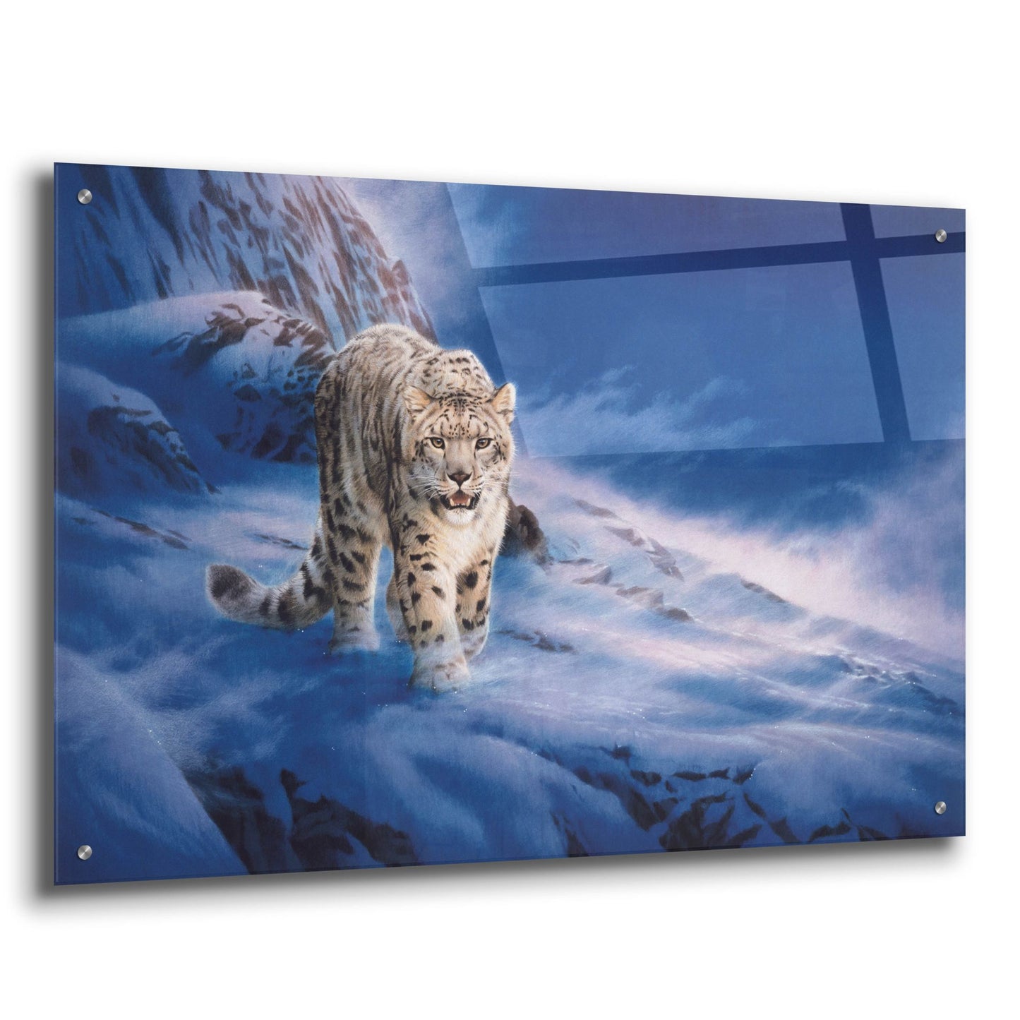 Epic Art 'In Snowstorm' by Joh Naito, Acrylic Glass Wall Art,36x24