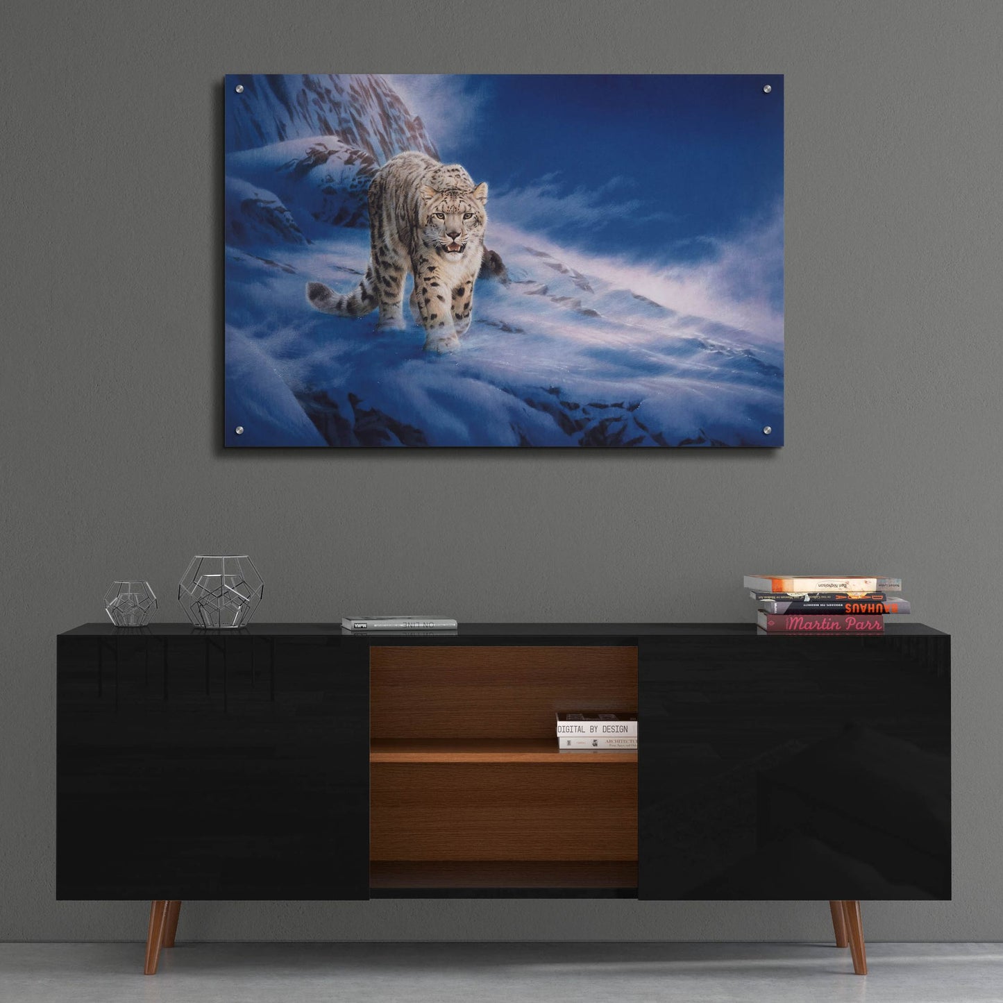 Epic Art 'In Snowstorm' by Joh Naito, Acrylic Glass Wall Art,36x24