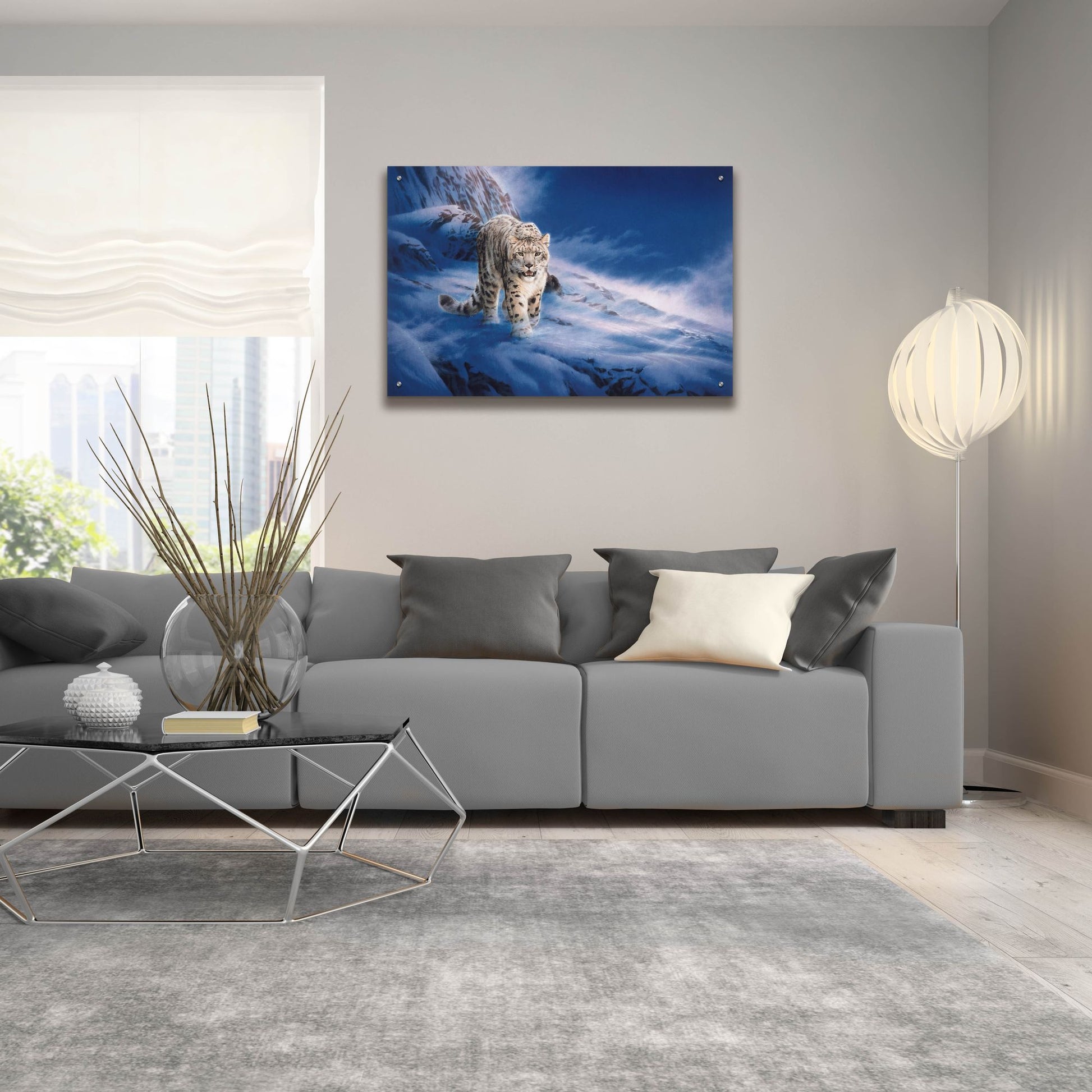 Epic Art 'In Snowstorm' by Joh Naito, Acrylic Glass Wall Art,36x24