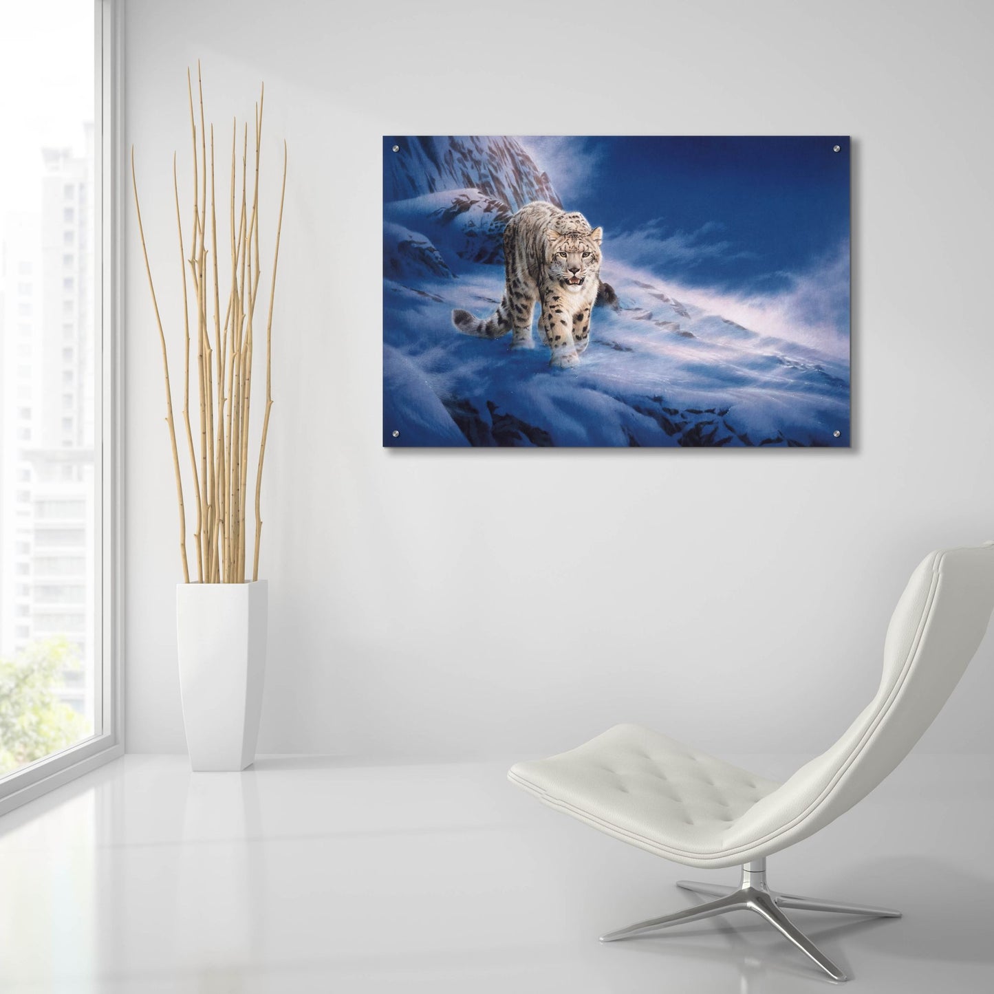 Epic Art 'In Snowstorm' by Joh Naito, Acrylic Glass Wall Art,36x24