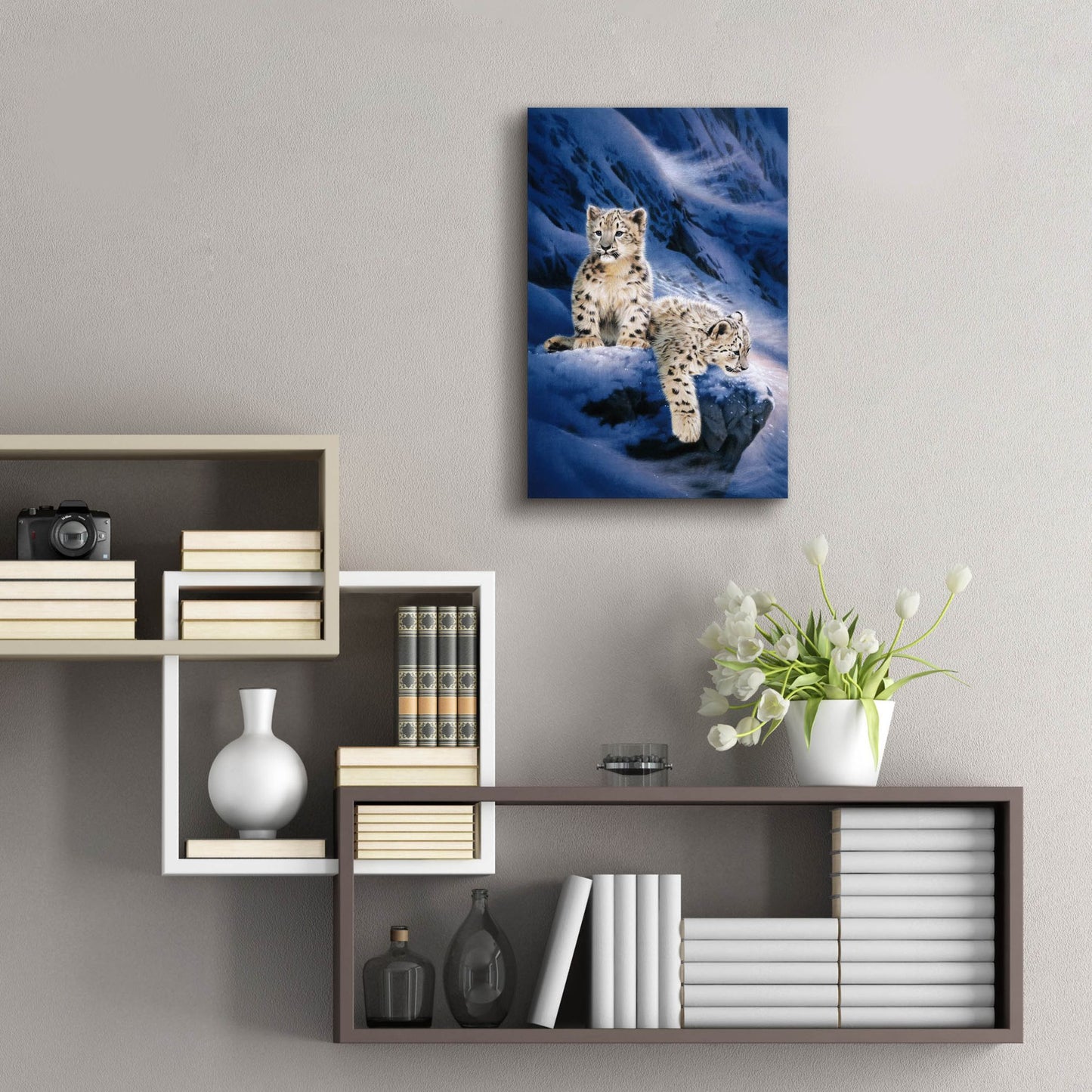 Epic Art 'Live In Himaroyan-Left' by Joh Naito, Acrylic Glass Wall Art,16x24