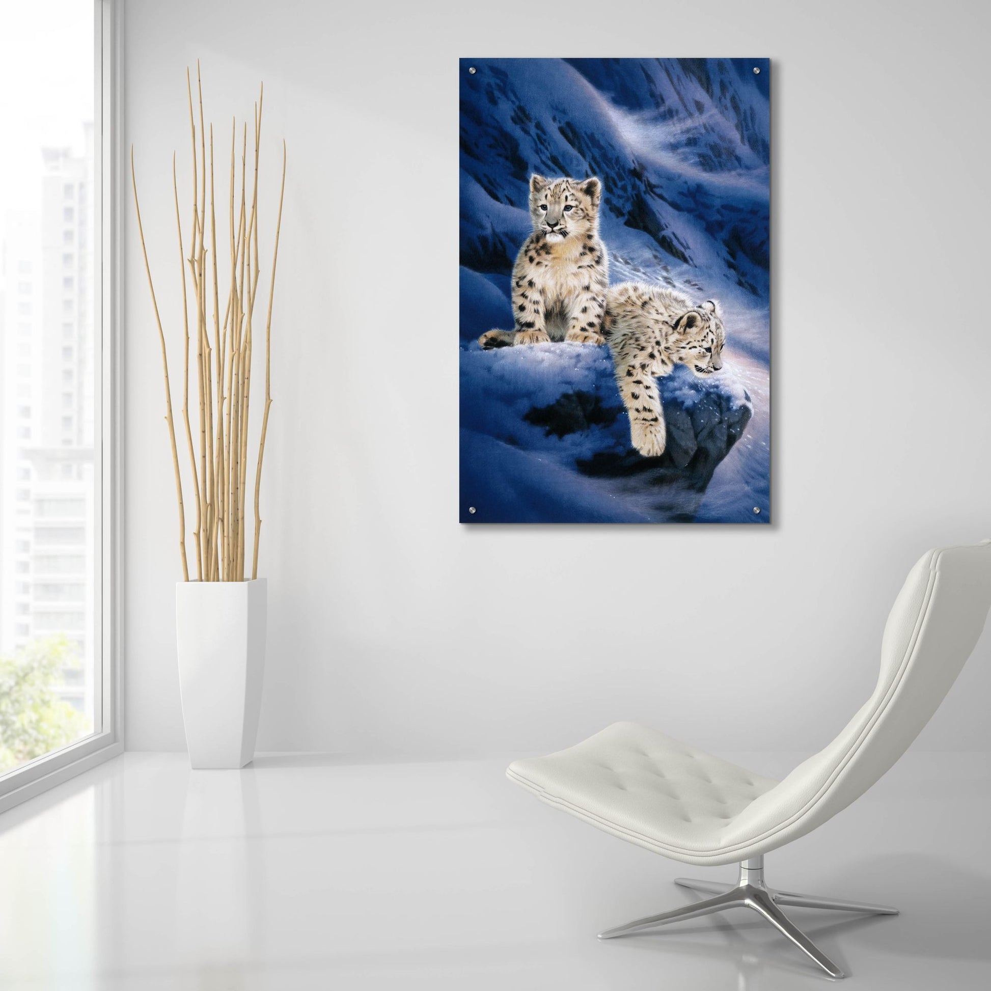 Epic Art 'Live In Himaroyan-Left' by Joh Naito, Acrylic Glass Wall Art,24x36