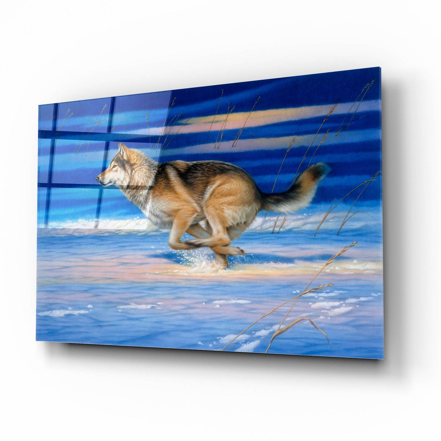 Epic Art 'Snow Beat' by Joh Naito, Acrylic Glass Wall Art,16x12