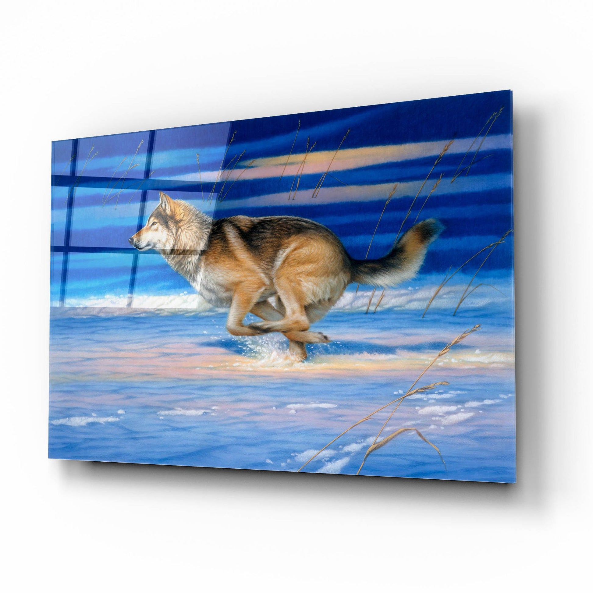 Epic Art 'Snow Beat' by Joh Naito, Acrylic Glass Wall Art,16x12