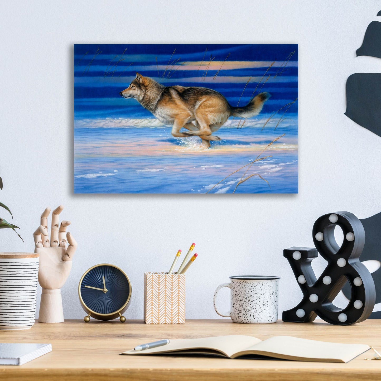 Epic Art 'Snow Beat' by Joh Naito, Acrylic Glass Wall Art,16x12