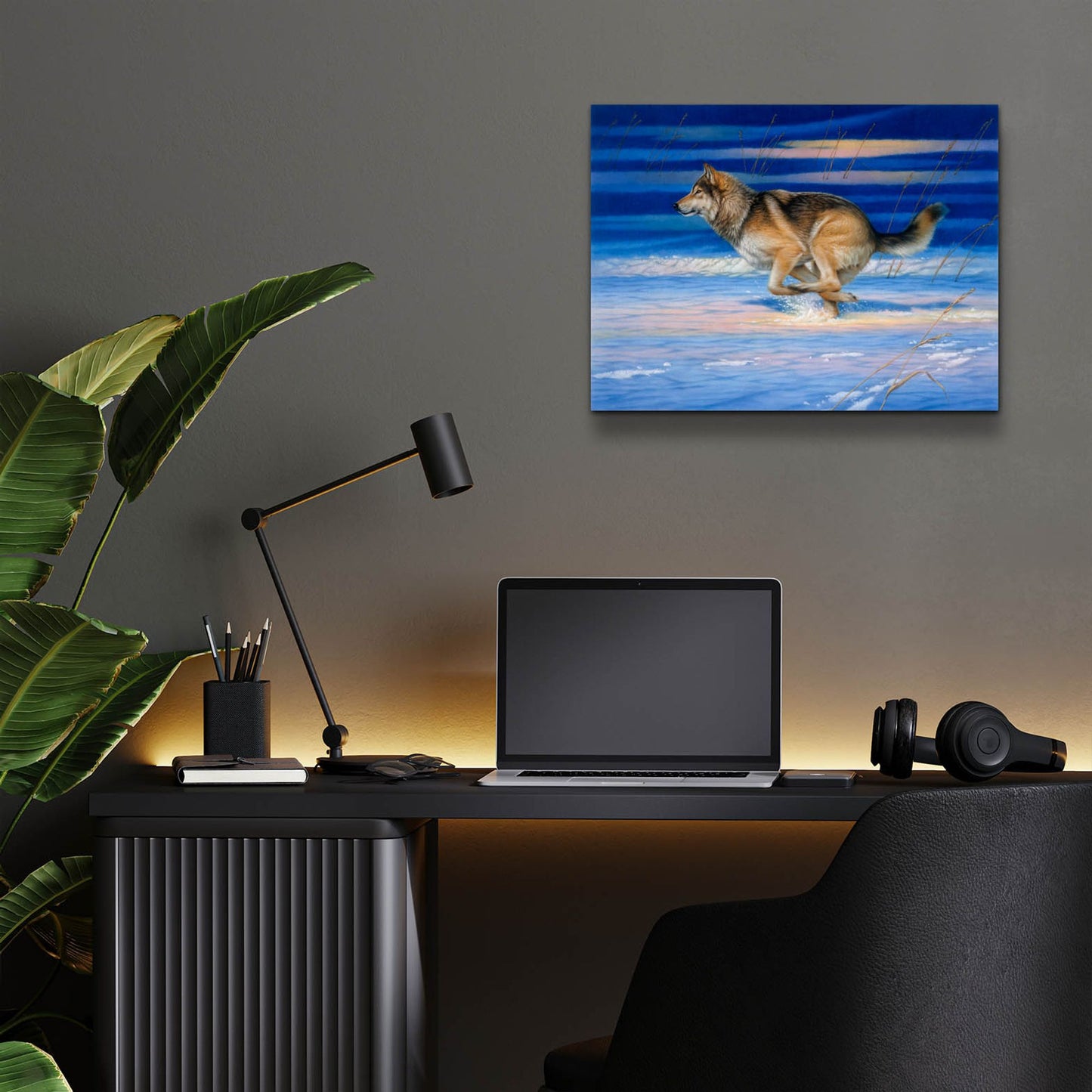 Epic Art 'Snow Beat' by Joh Naito, Acrylic Glass Wall Art,16x12