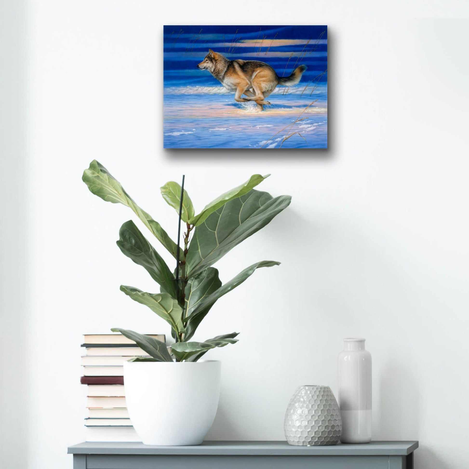 Epic Art 'Snow Beat' by Joh Naito, Acrylic Glass Wall Art,16x12