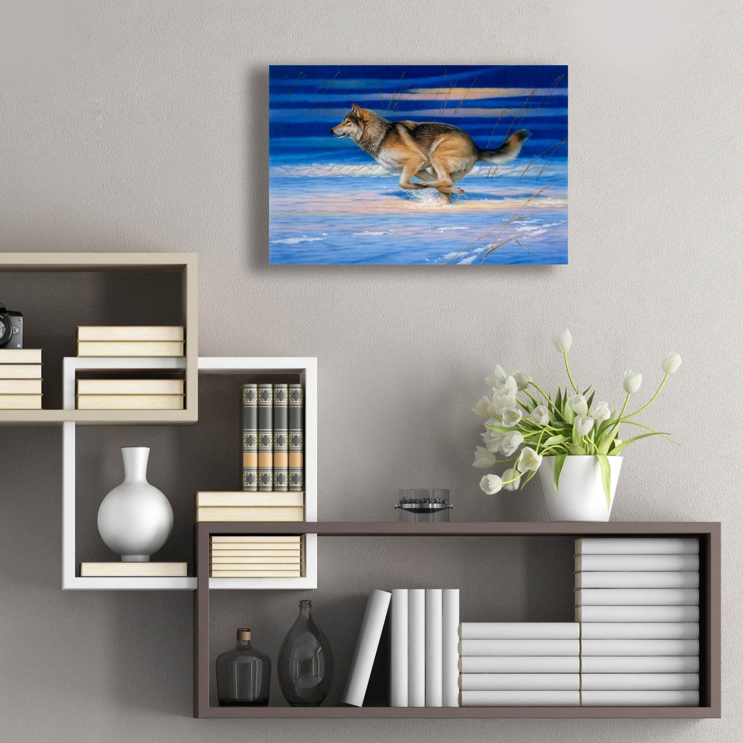 Epic Art 'Snow Beat' by Joh Naito, Acrylic Glass Wall Art,24x16