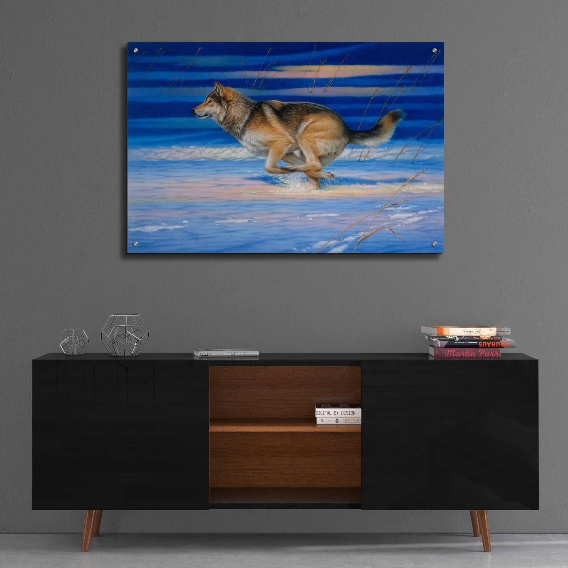 Epic Art 'Snow Beat' by Joh Naito, Acrylic Glass Wall Art,36x24