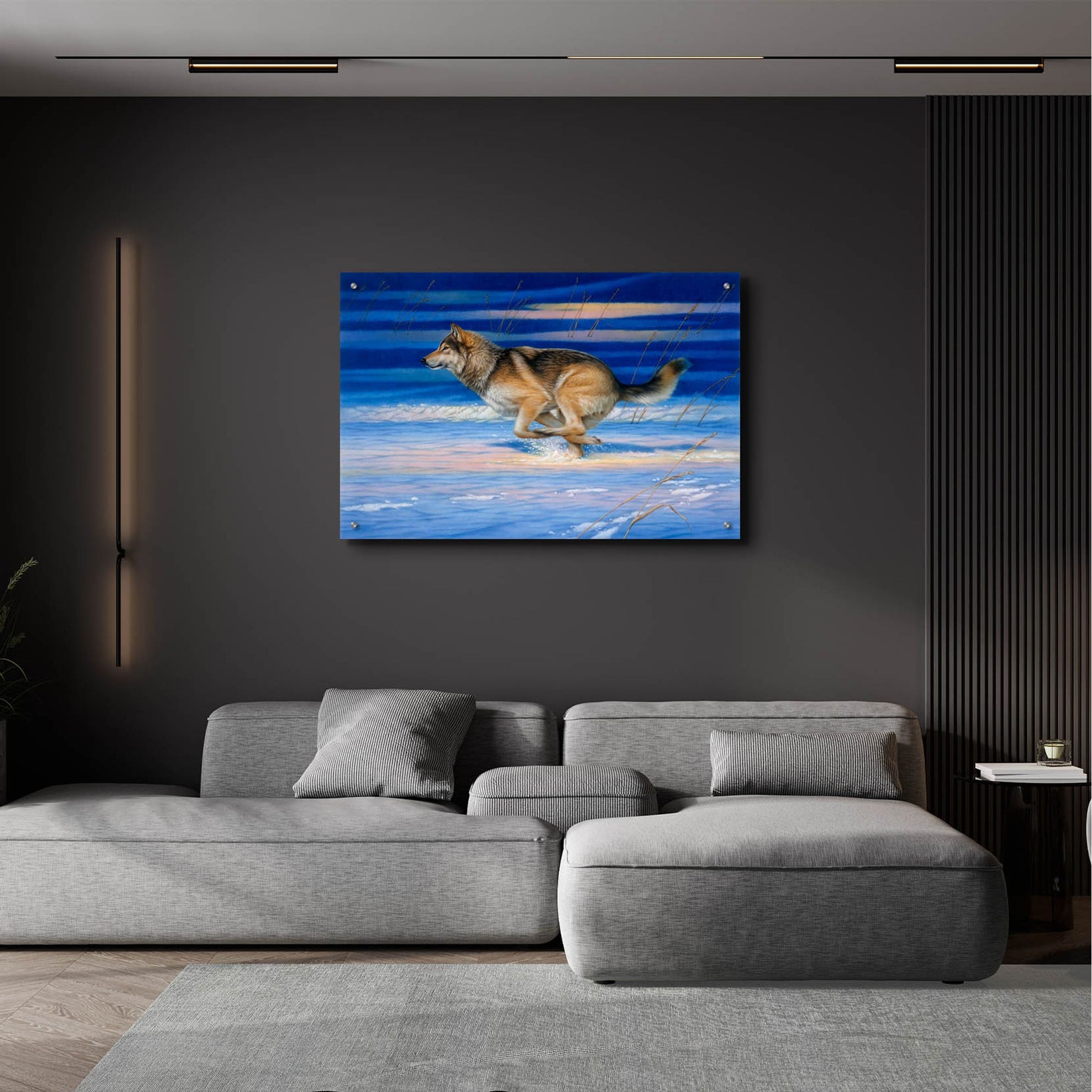 Epic Art 'Snow Beat' by Joh Naito, Acrylic Glass Wall Art,36x24