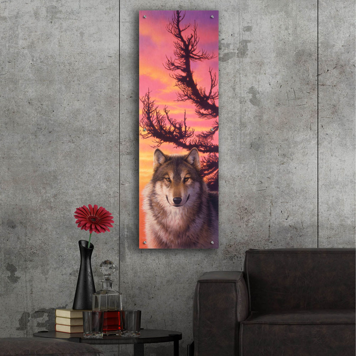 Epic Art 'Warm Sky' by Joh Naito, Acrylic Glass Wall Art,16x48