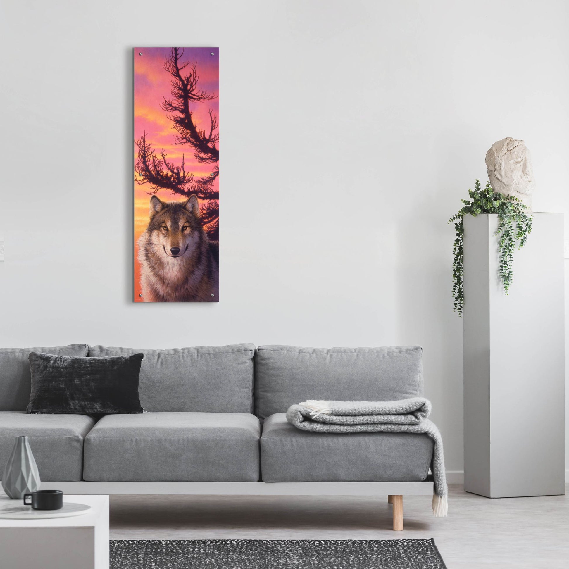 Epic Art 'Warm Sky' by Joh Naito, Acrylic Glass Wall Art,16x48