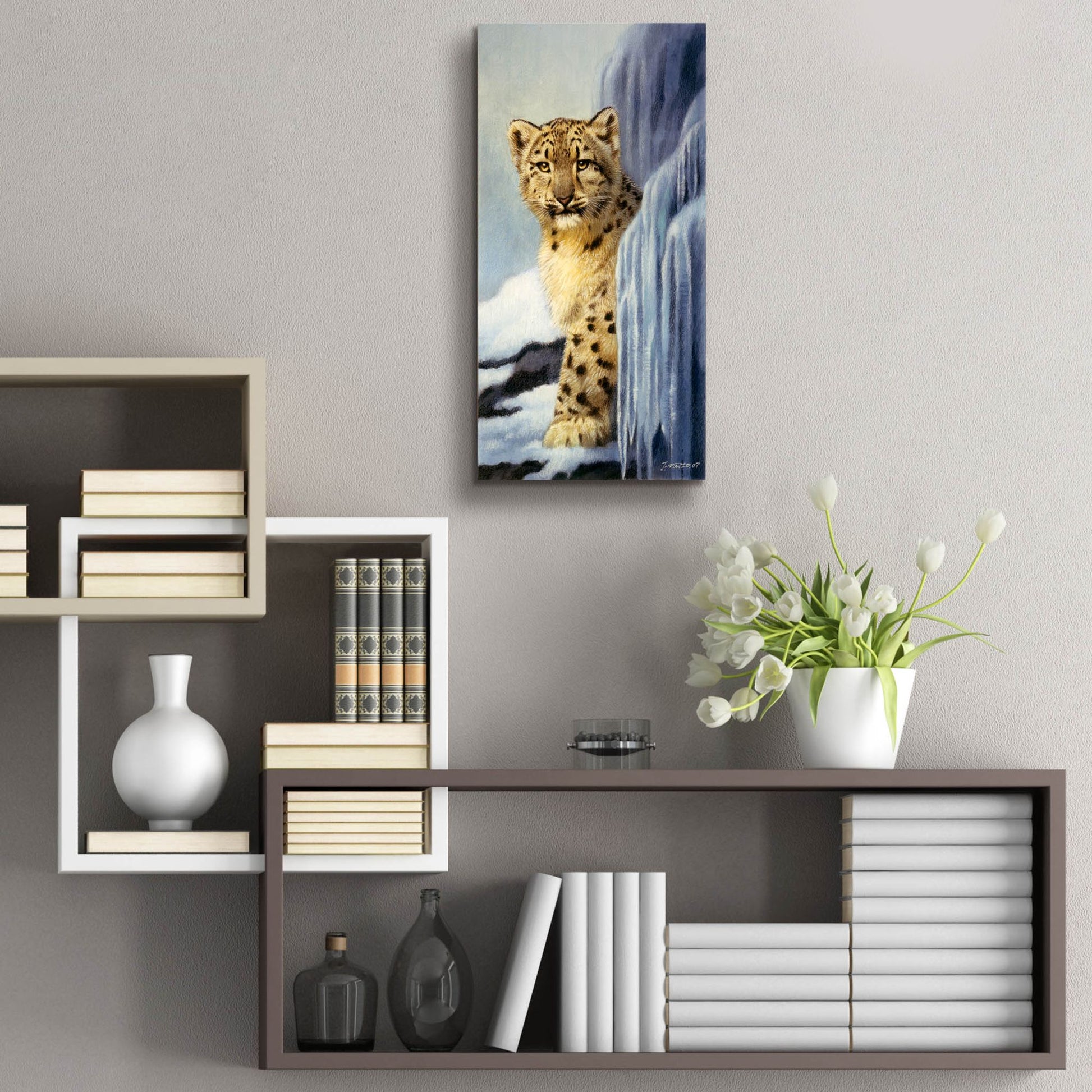 Epic Art 'Icy Hideout' by Joh Naito, Acrylic Glass Wall Art,12x24