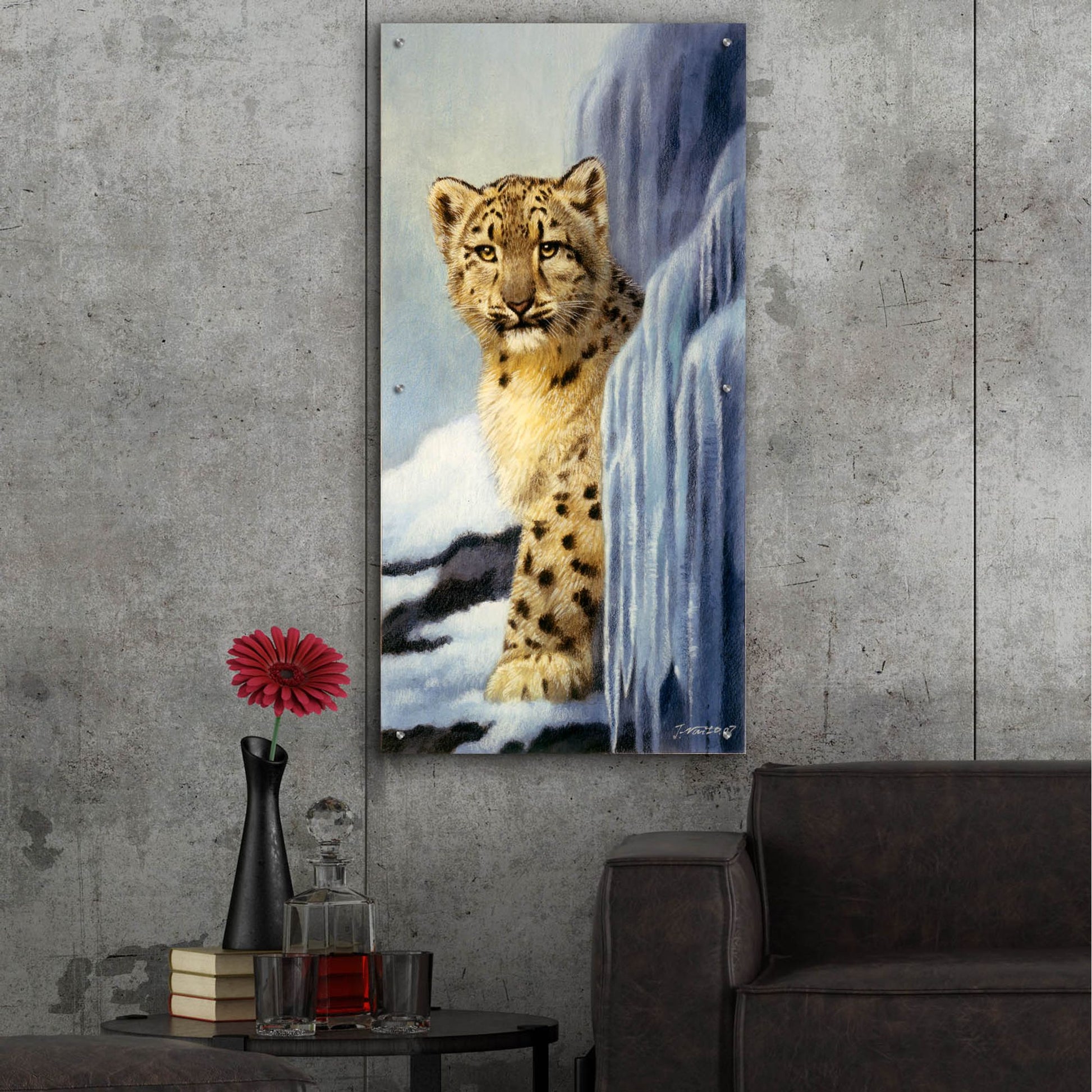 Epic Art 'Icy Hideout' by Joh Naito, Acrylic Glass Wall Art,24x48