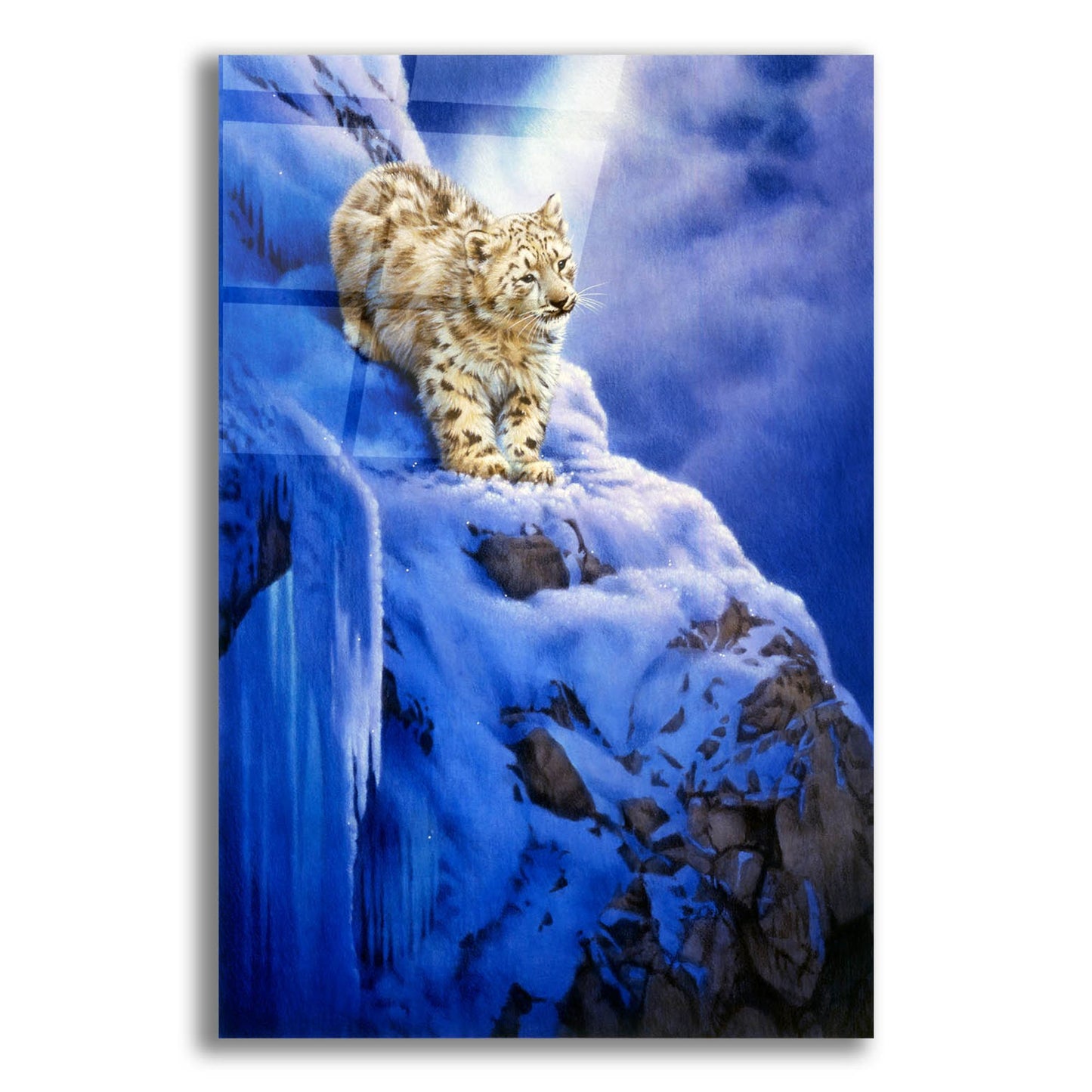 Epic Art 'Snowy Cliff' by Joh Naito, Acrylic Glass Wall Art