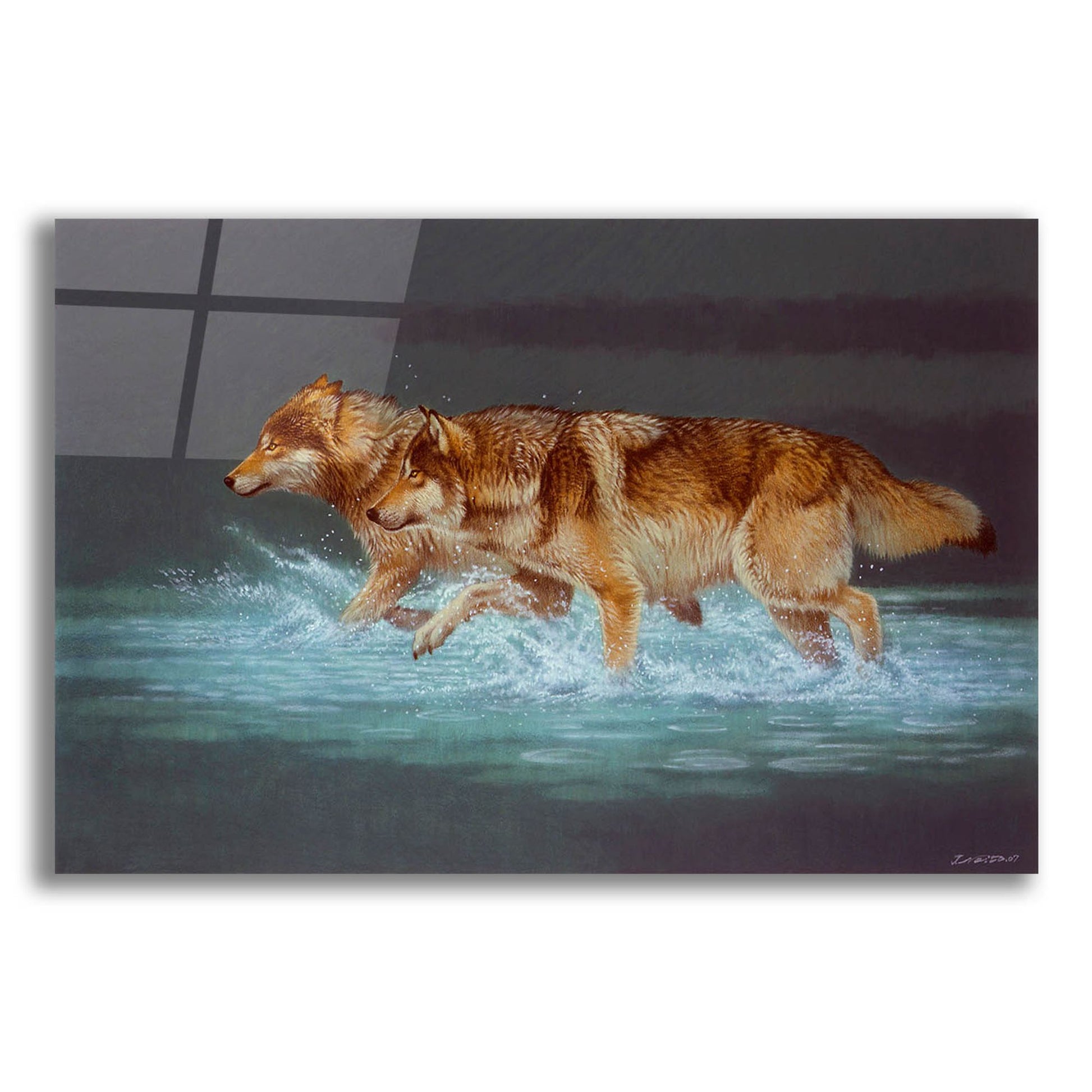 Epic Art 'Evening Travels' by Joh Naito, Acrylic Glass Wall Art,24x16