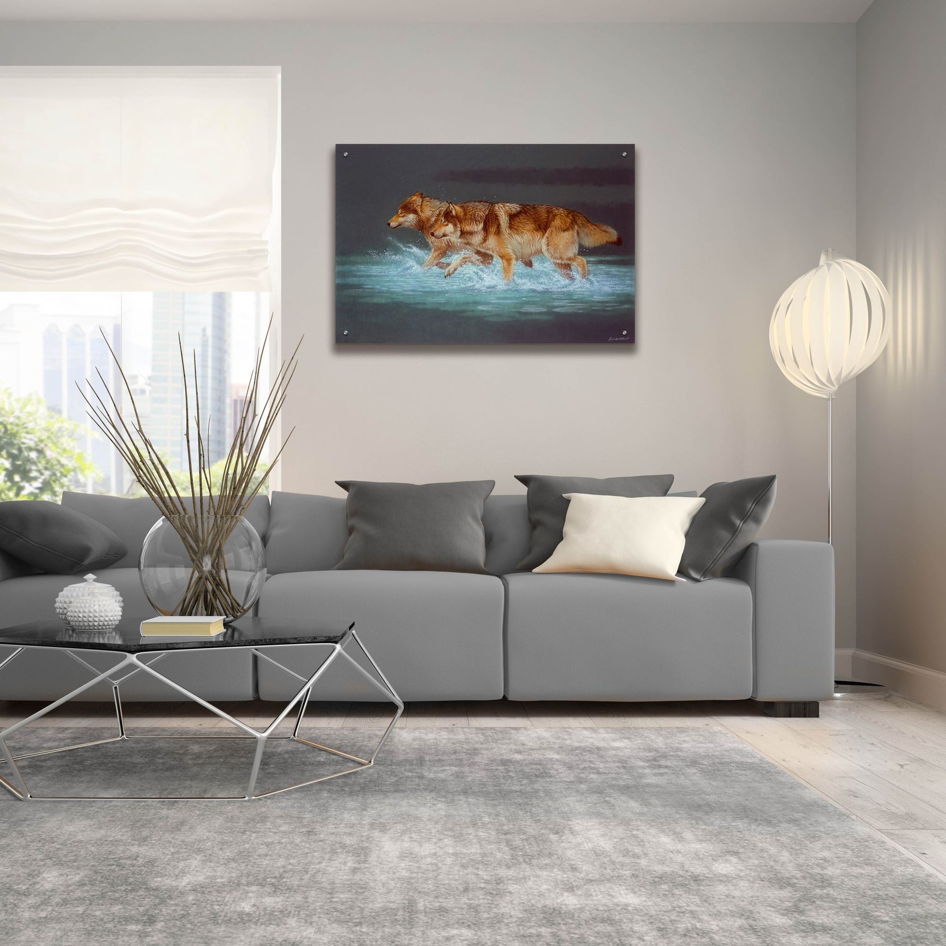Epic Art 'Evening Travels' by Joh Naito, Acrylic Glass Wall Art,36x24
