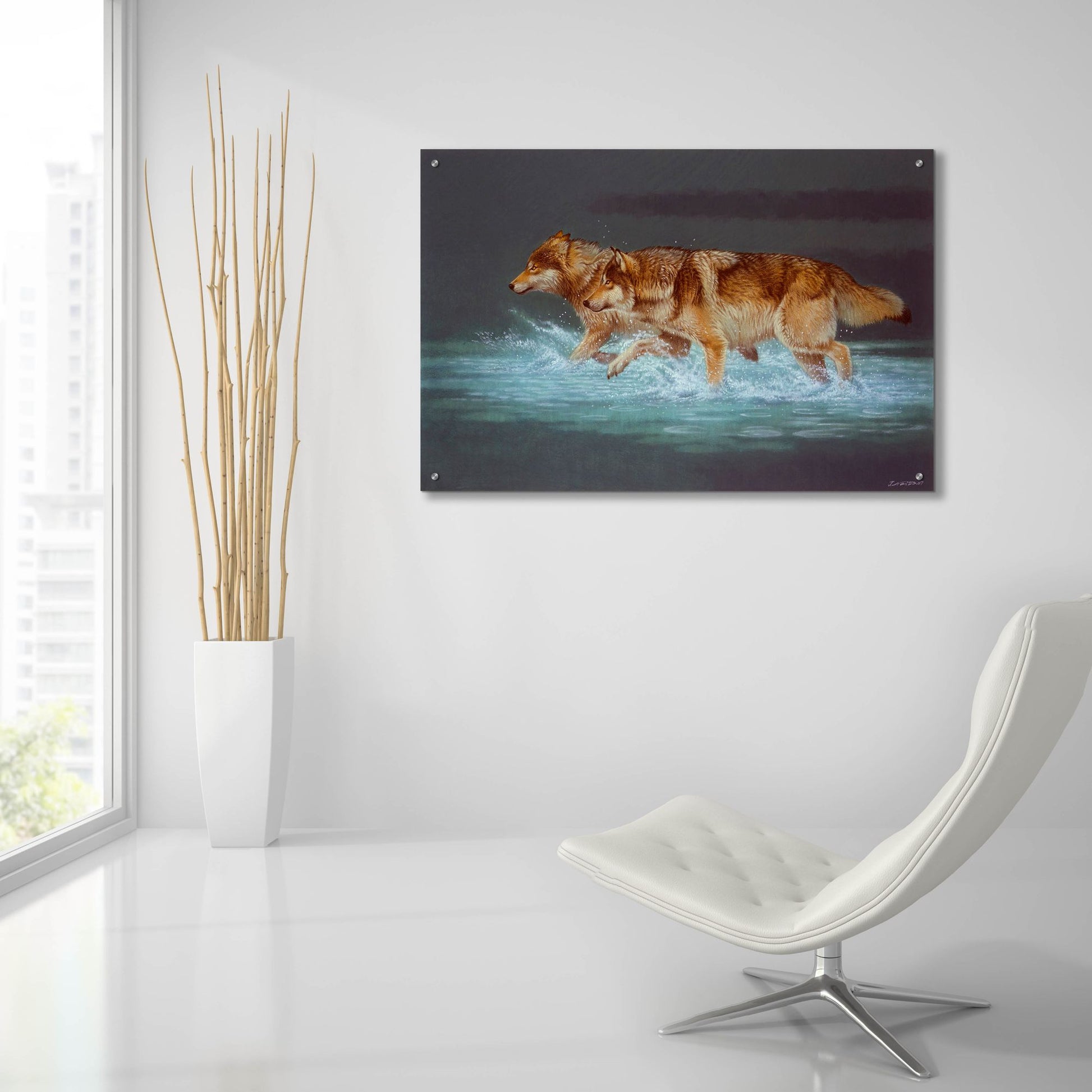 Epic Art 'Evening Travels' by Joh Naito, Acrylic Glass Wall Art,36x24