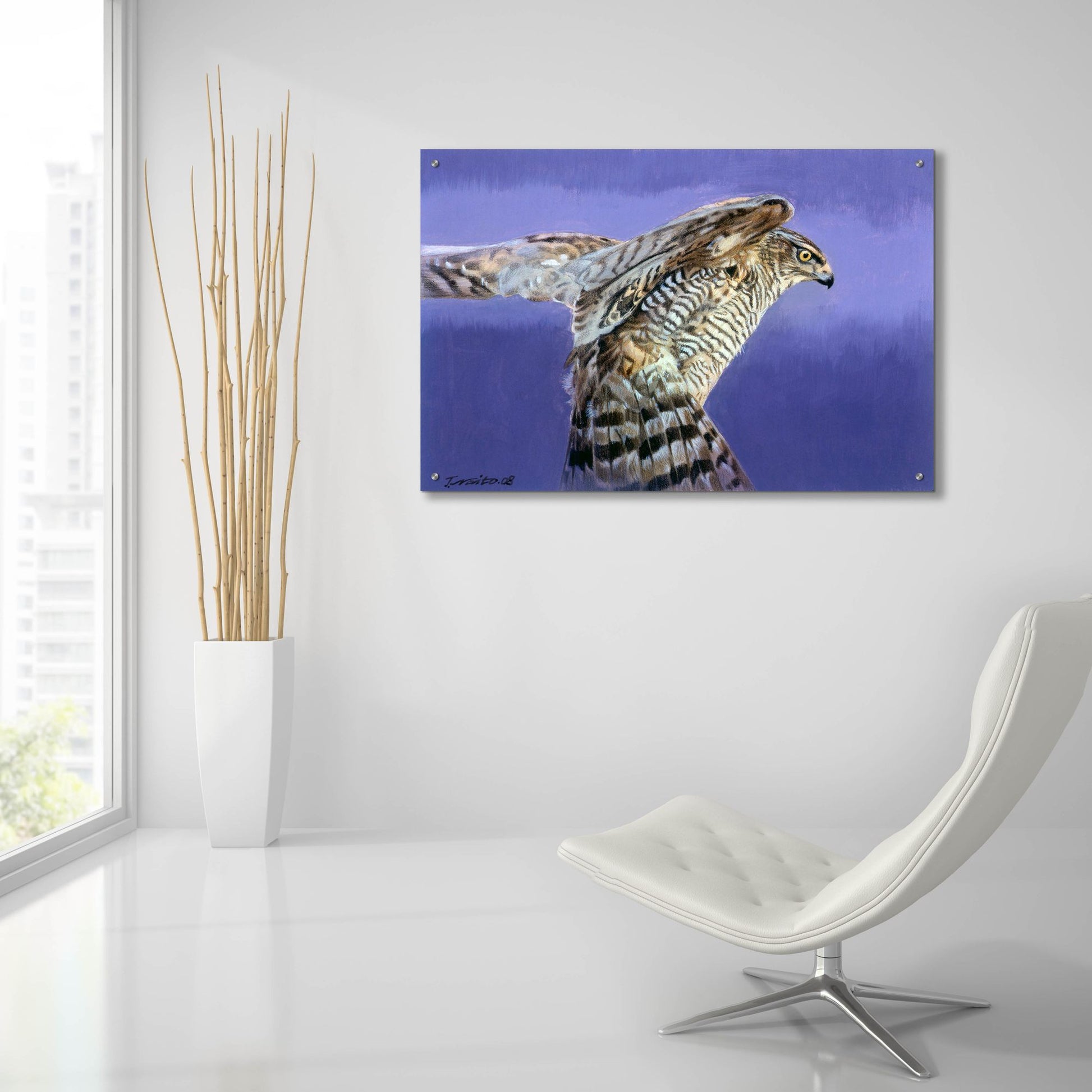 Epic Art 'Landing' by Joh Naito, Acrylic Glass Wall Art,36x24