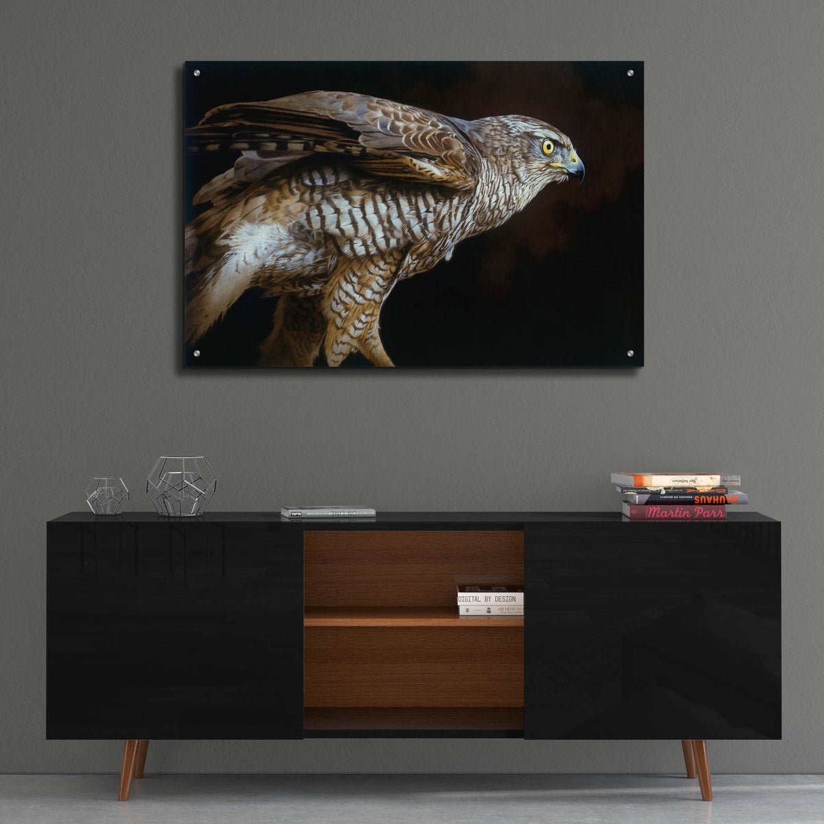 Epic Art 'Watchful' by Joh Naito, Acrylic Glass Wall Art,36x24