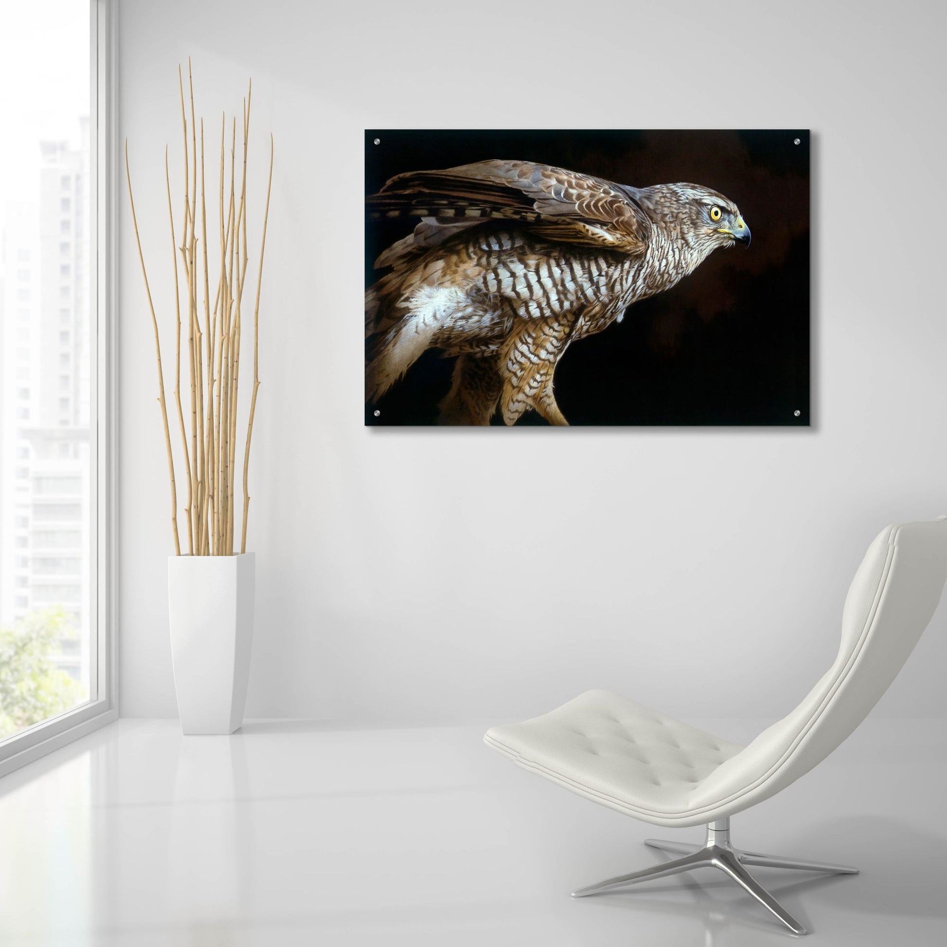 Epic Art 'Watchful' by Joh Naito, Acrylic Glass Wall Art,36x24