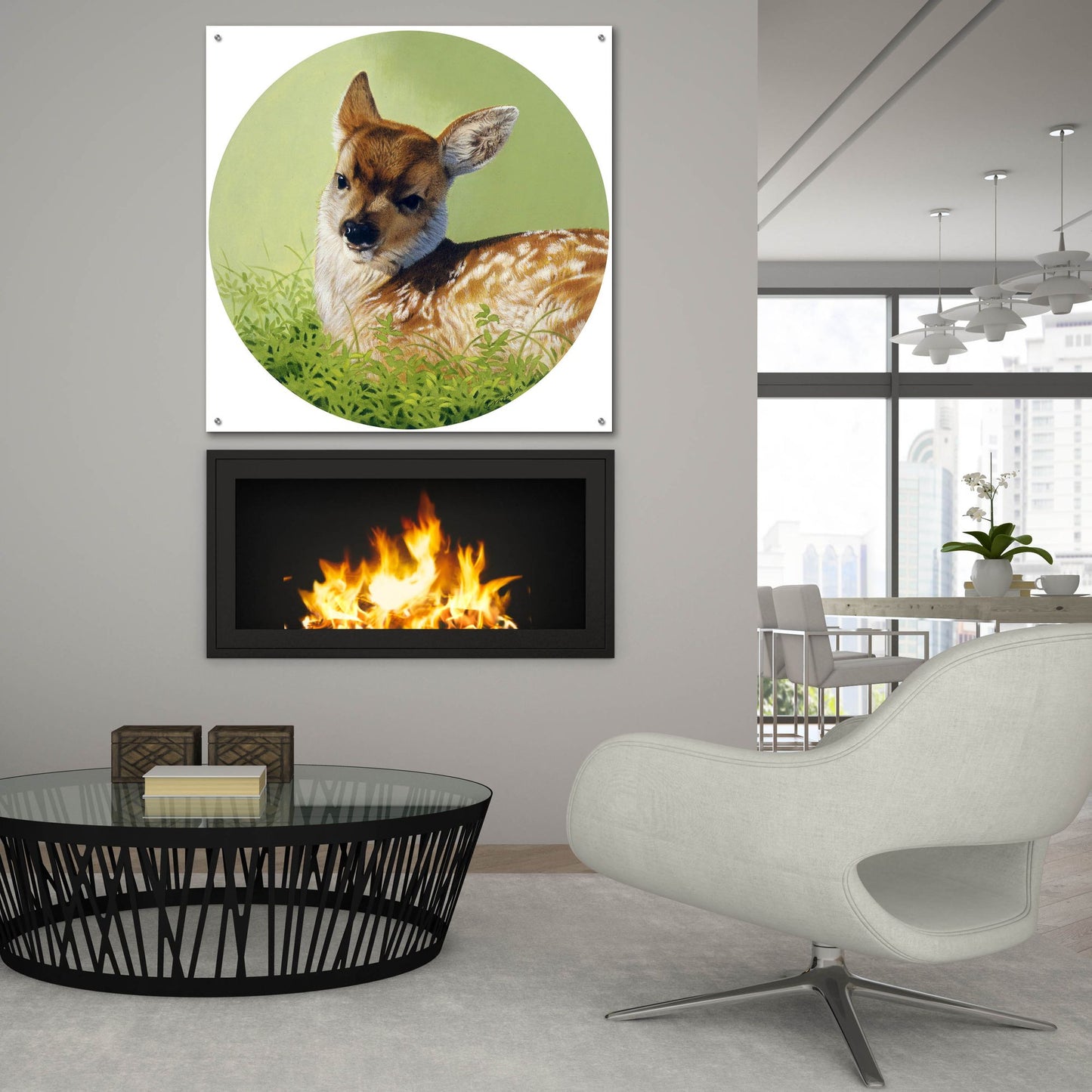 Epic Art 'Soft Light' by Joh Naito, Acrylic Glass Wall Art,36x36