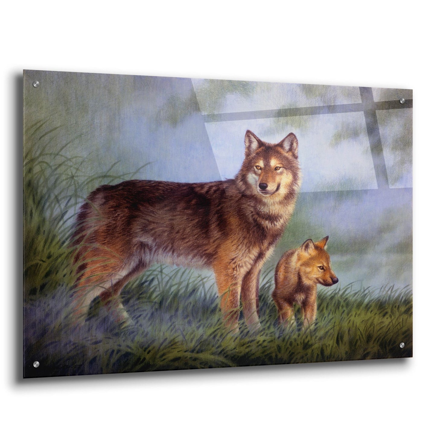 Epic Art 'Careful Watch' by Joh Naito, Acrylic Glass Wall Art,36x24