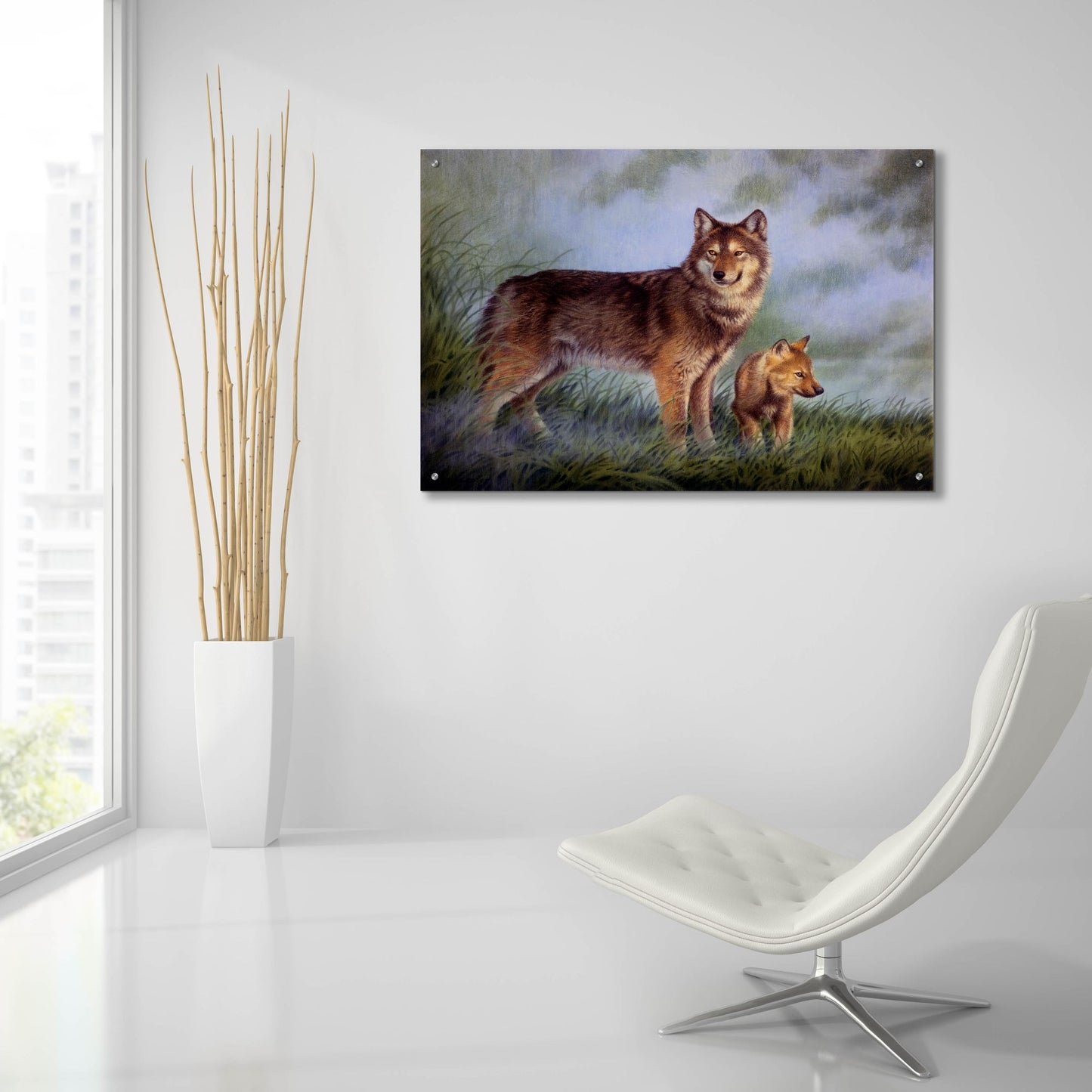 Epic Art 'Careful Watch' by Joh Naito, Acrylic Glass Wall Art,36x24