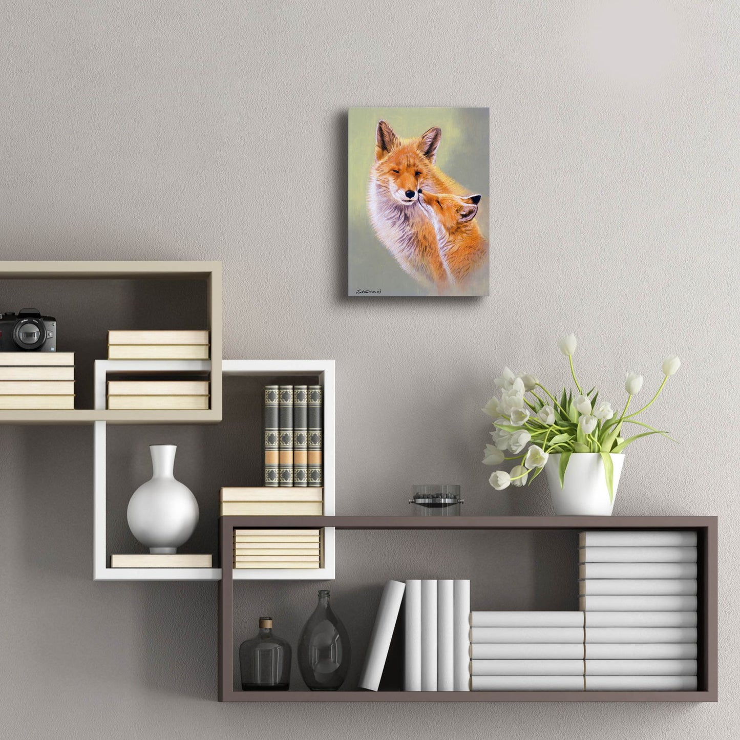 Epic Art 'Mother'S Love' by Joh Naito, Acrylic Glass Wall Art,12x16