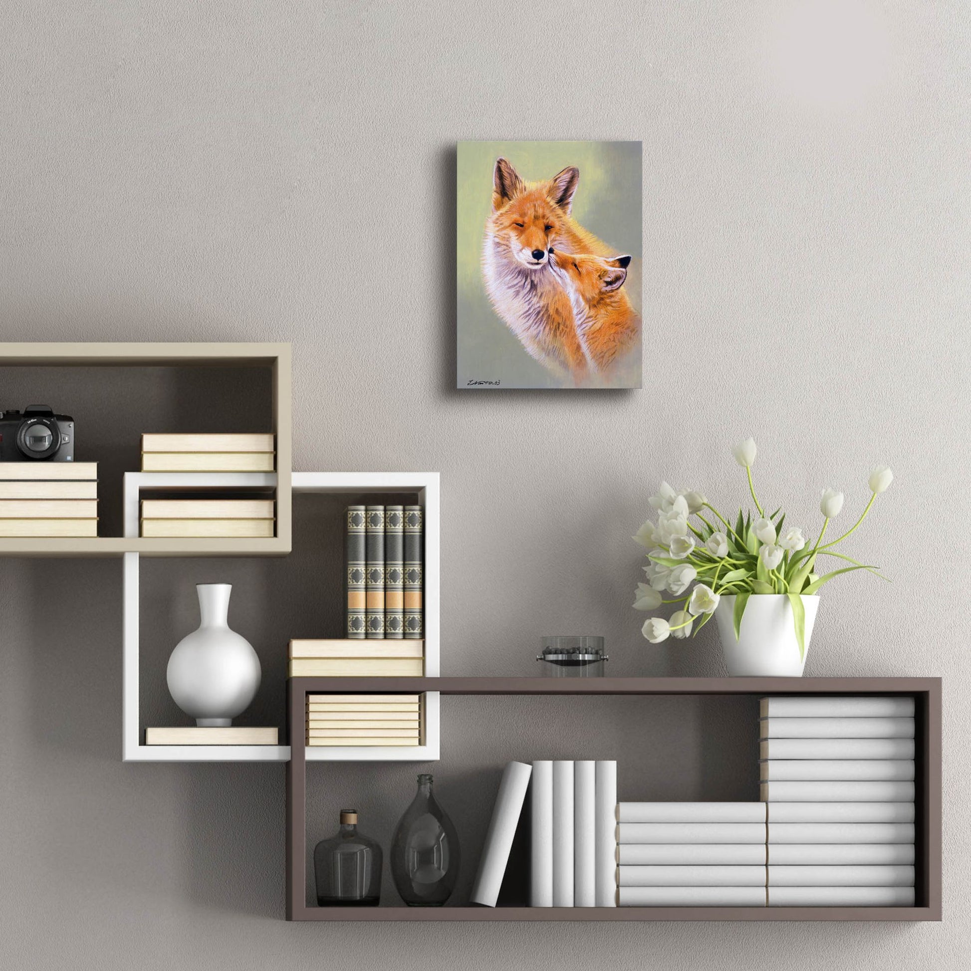 Epic Art 'Mother'S Love' by Joh Naito, Acrylic Glass Wall Art,12x16