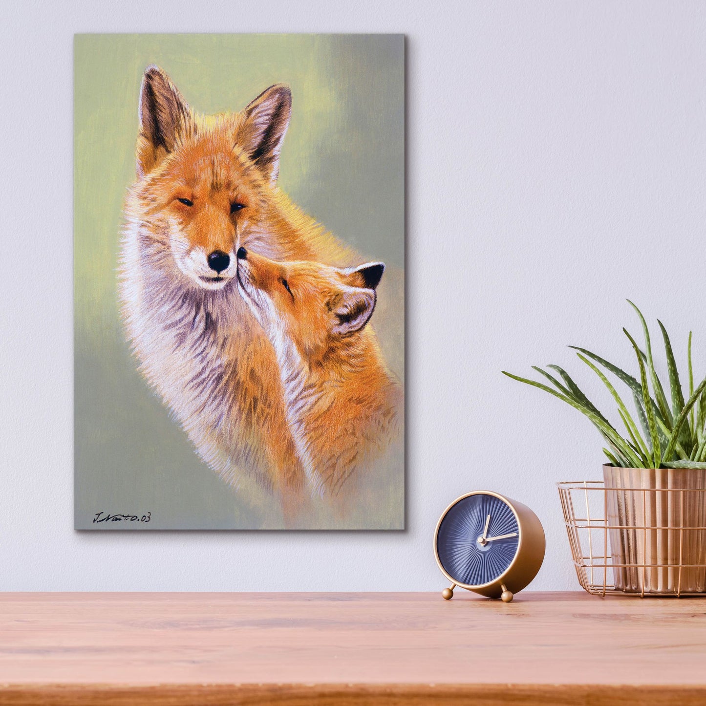 Epic Art 'Mother'S Love' by Joh Naito, Acrylic Glass Wall Art,12x16