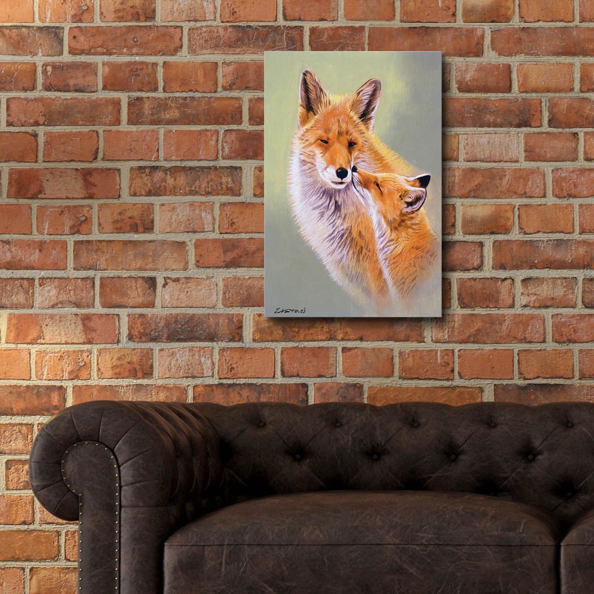 Epic Art 'Mother'S Love' by Joh Naito, Acrylic Glass Wall Art,16x24