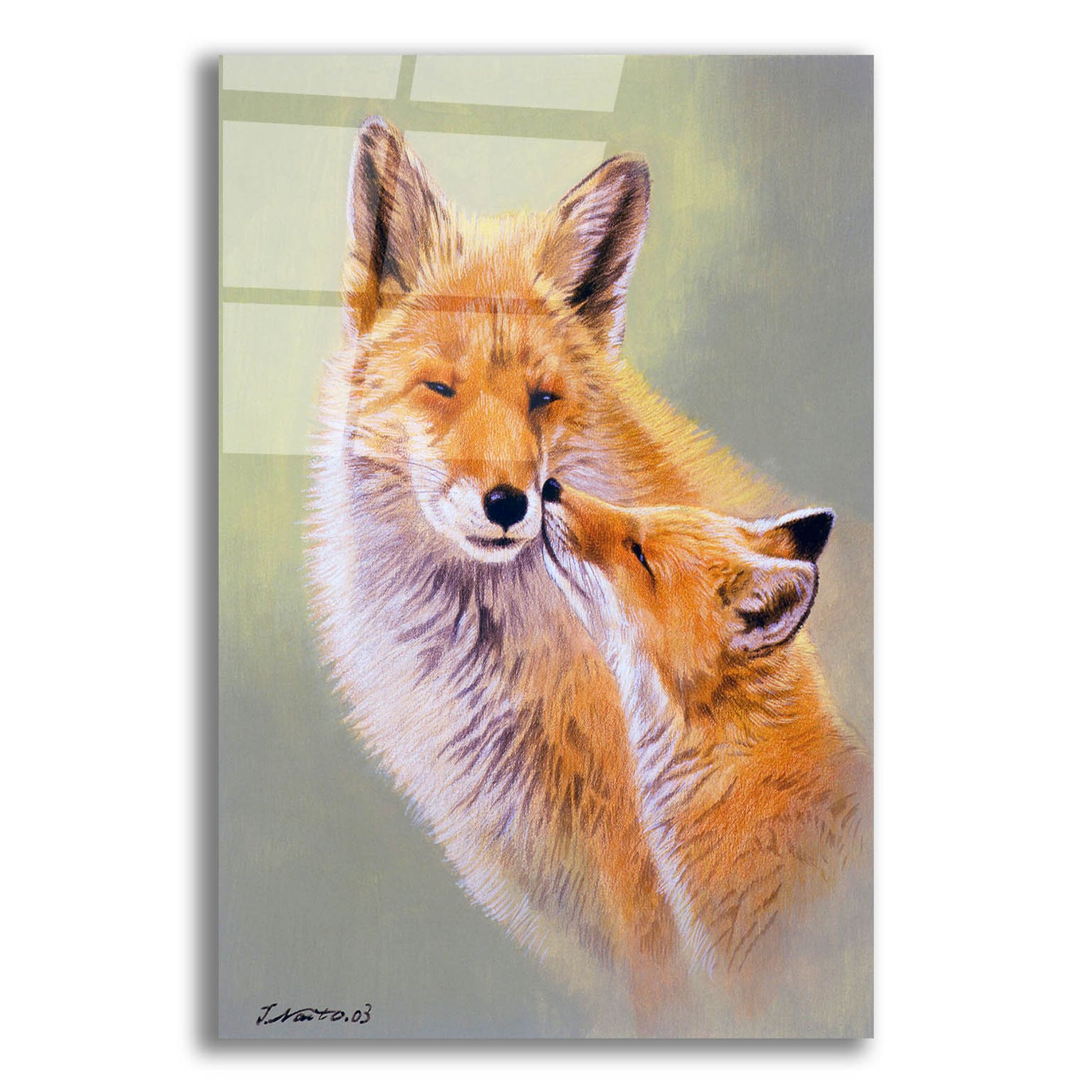 Epic Art 'Mother'S Love' by Joh Naito, Acrylic Glass Wall Art,16x24