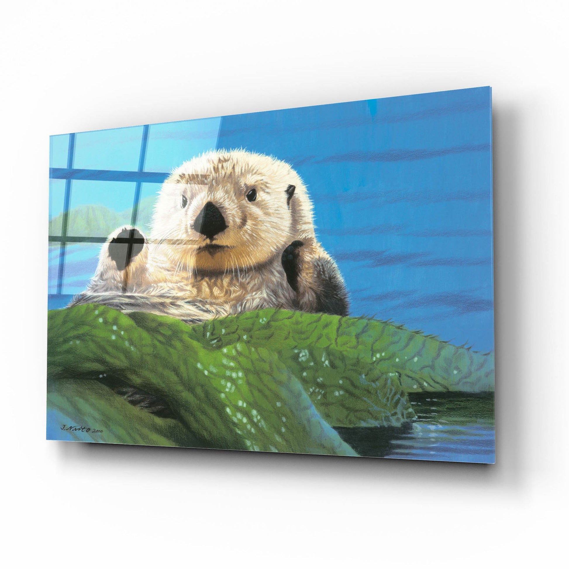 Epic Art 'Afternoon Swim' by Joh Naito, Acrylic Glass Wall Art,16x12
