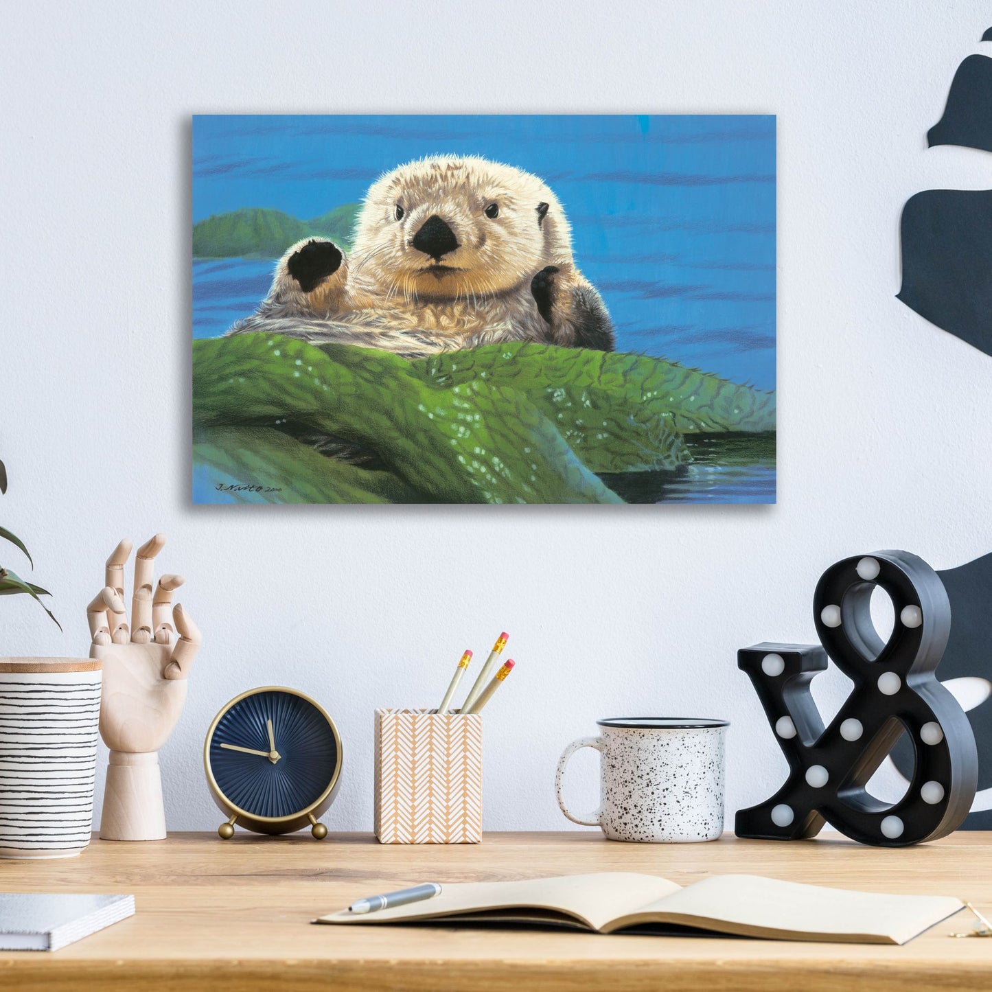 Epic Art 'Afternoon Swim' by Joh Naito, Acrylic Glass Wall Art,16x12