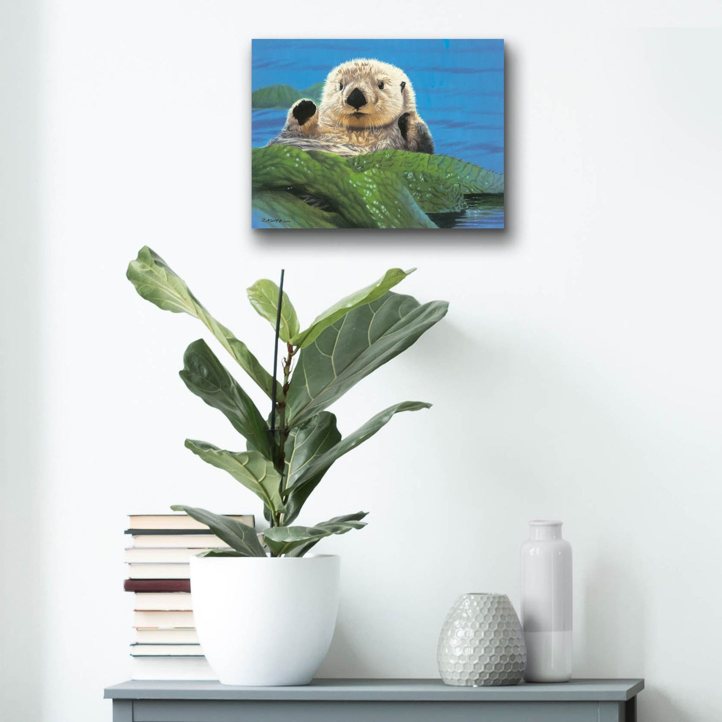 Epic Art 'Afternoon Swim' by Joh Naito, Acrylic Glass Wall Art,16x12