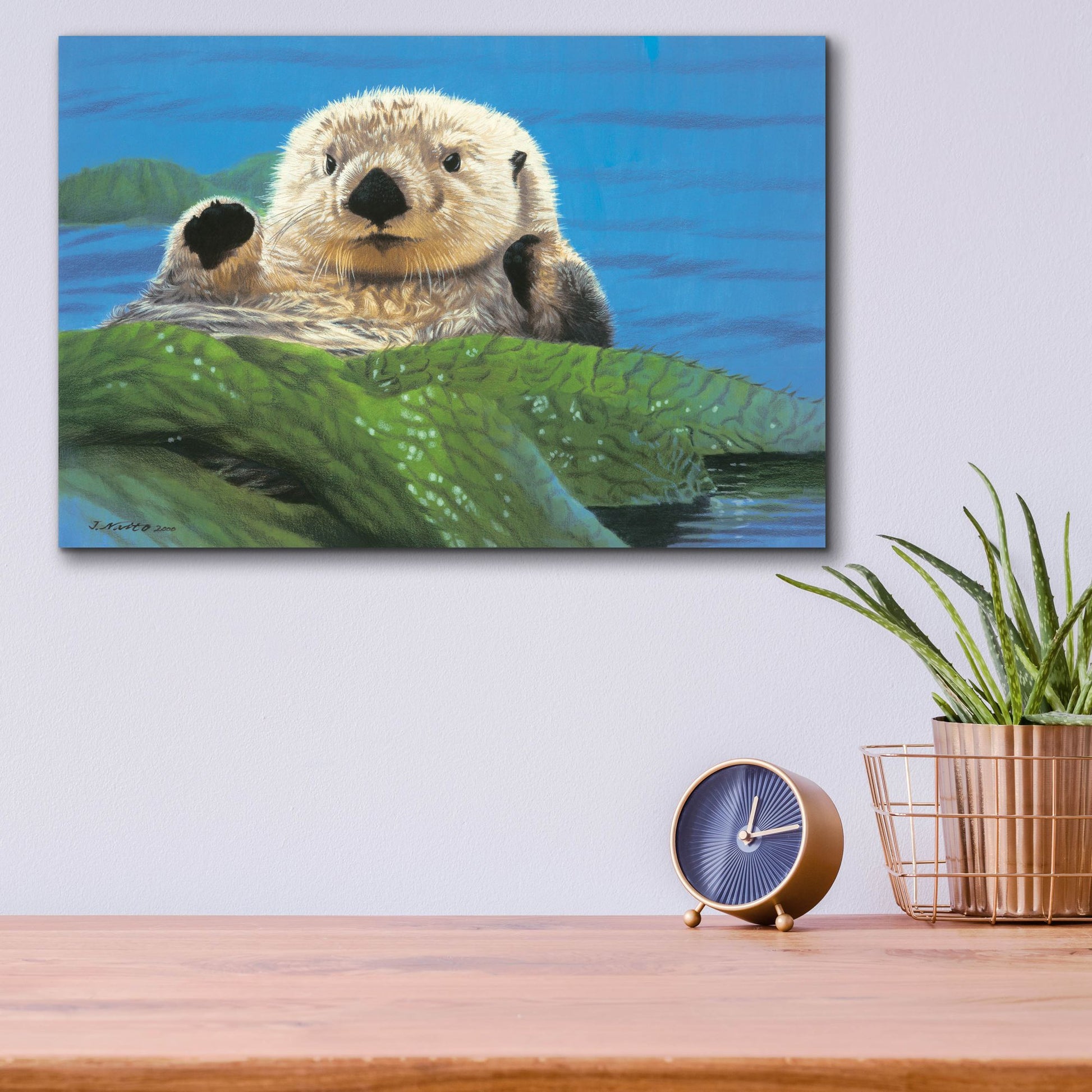 Epic Art 'Afternoon Swim' by Joh Naito, Acrylic Glass Wall Art,16x12
