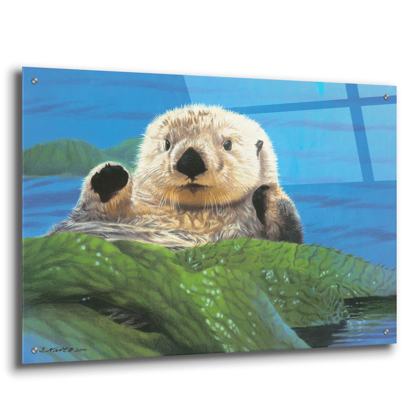 Epic Art 'Afternoon Swim' by Joh Naito, Acrylic Glass Wall Art,36x24