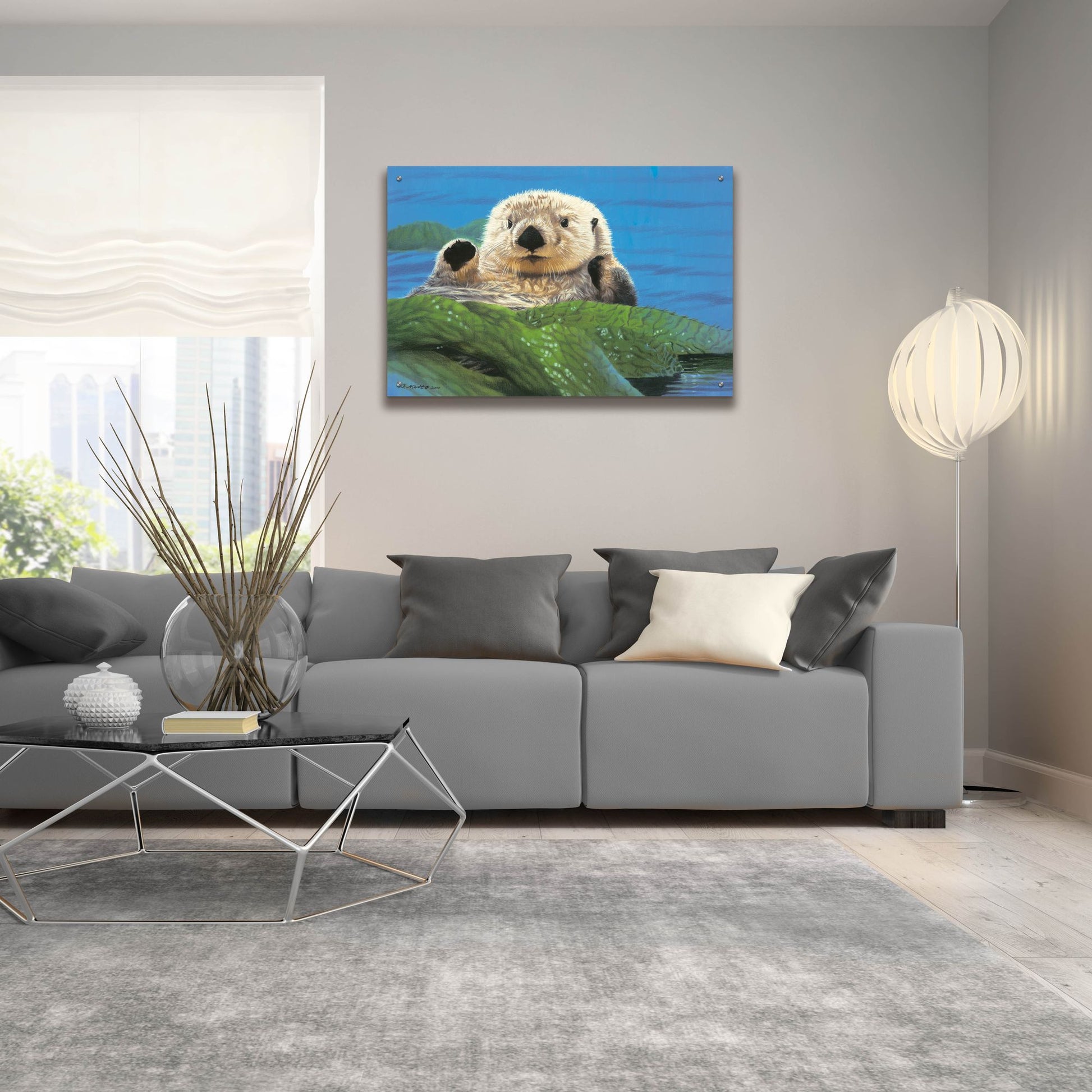 Epic Art 'Afternoon Swim' by Joh Naito, Acrylic Glass Wall Art,36x24